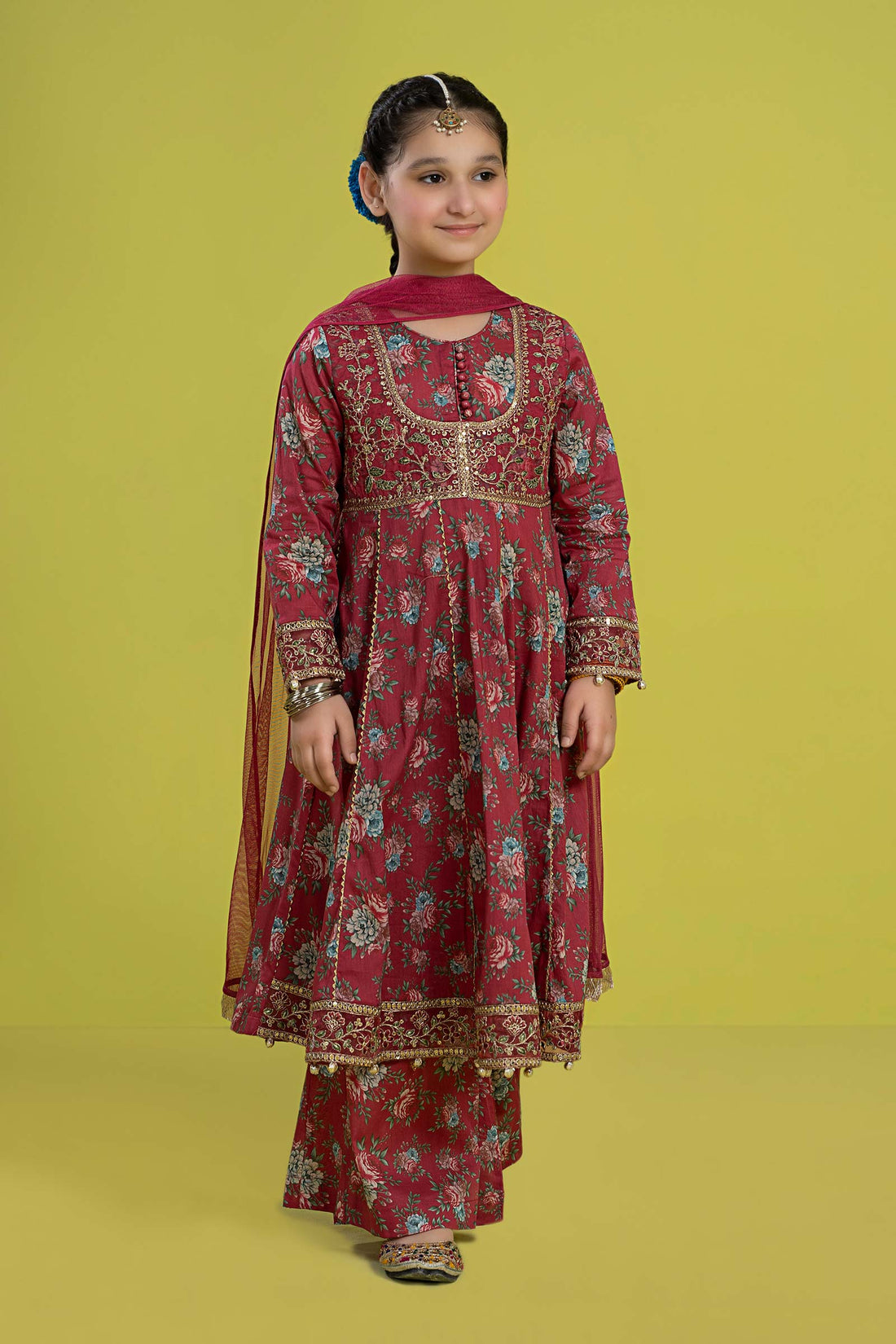 Maria B | 3 Piece Embroidered Lawn Suit | MKD-EF24-32 - Libasekhas