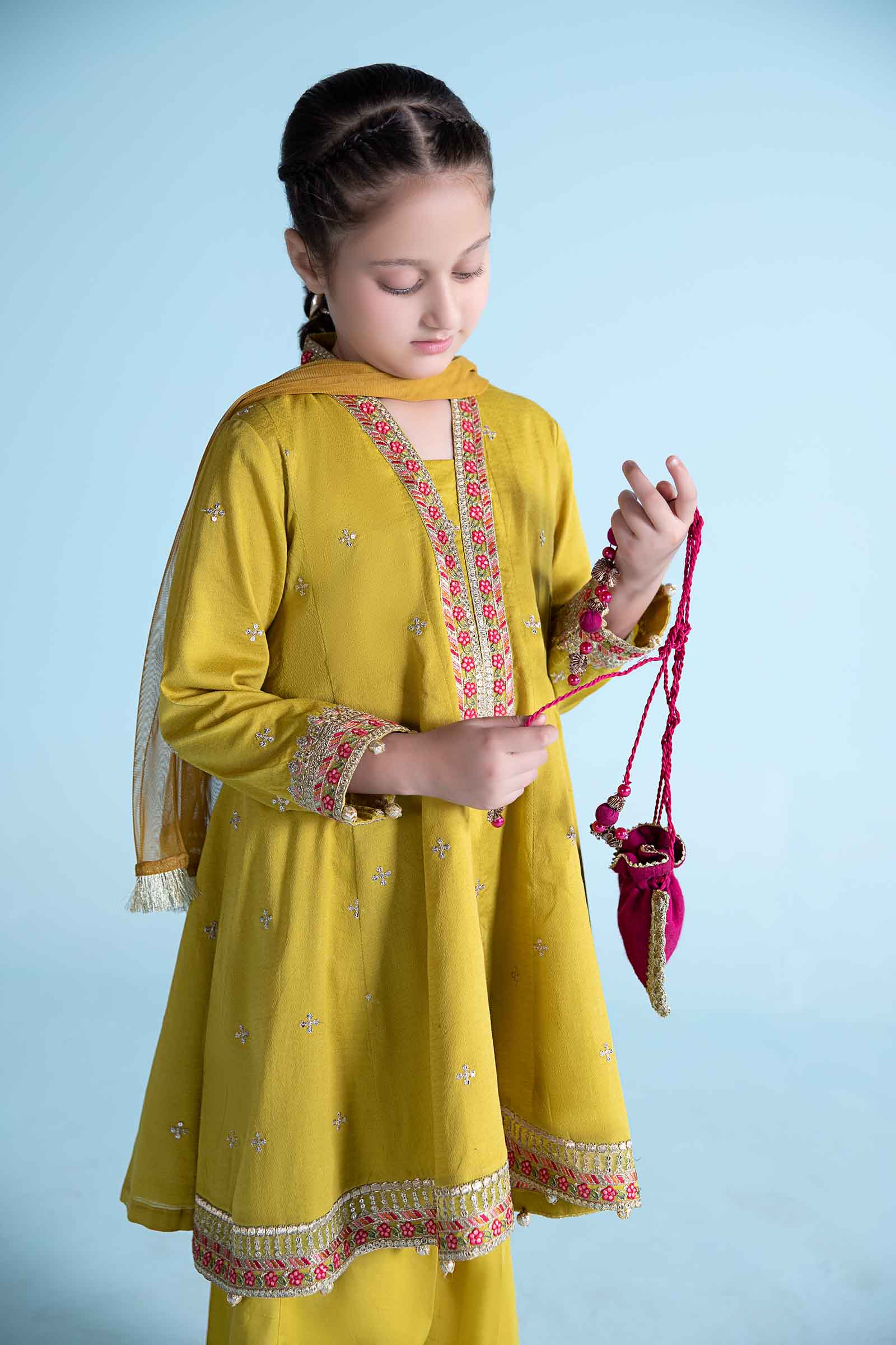 Maria B | 3 Piece Dyed Dobby Lawn Suit | MKD-EA24-10 - Libasekhas