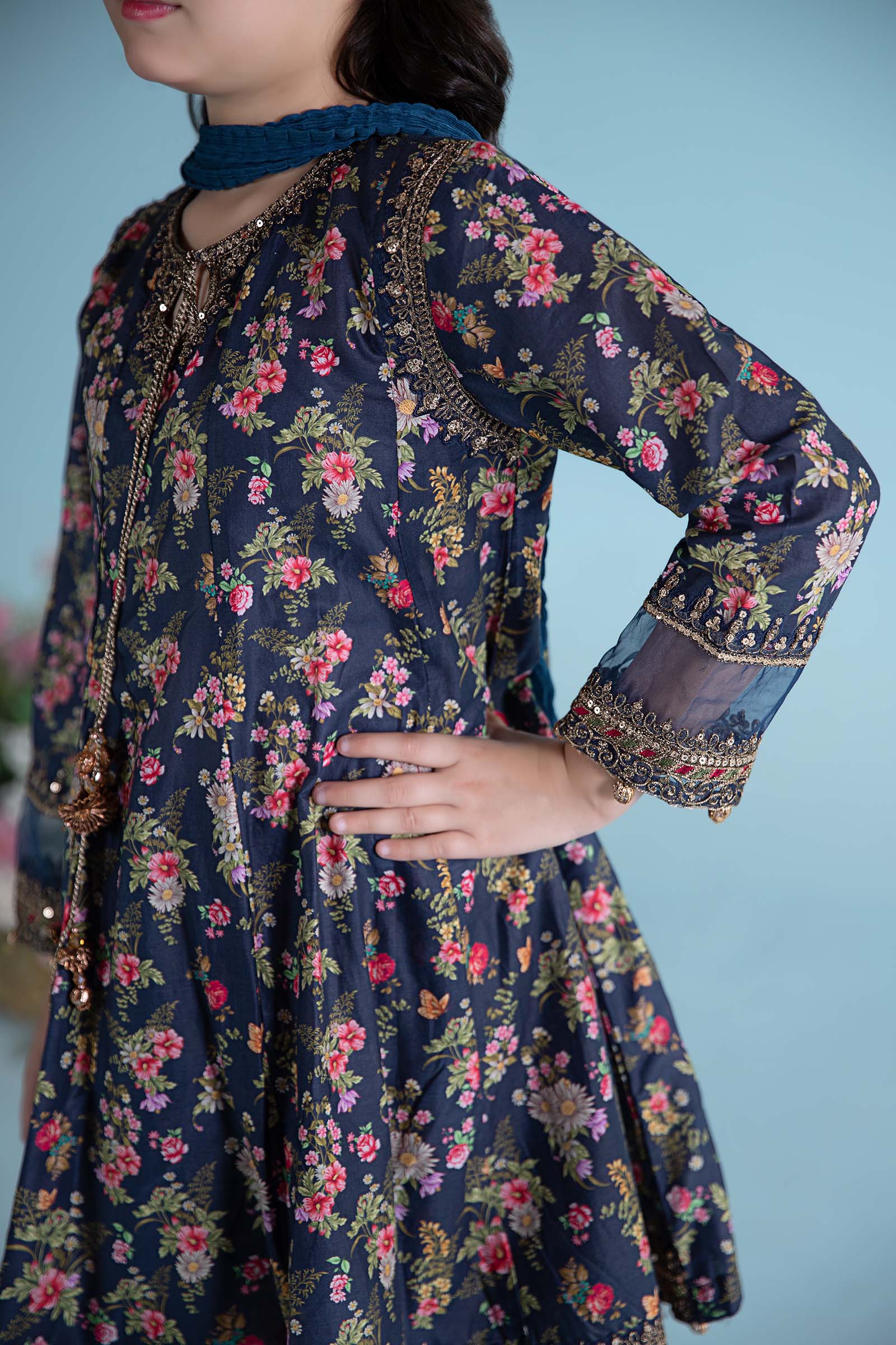 Maria B | 3 Piece Printed Lawn Suit | MKD-EA24-21 - House Of Zarish