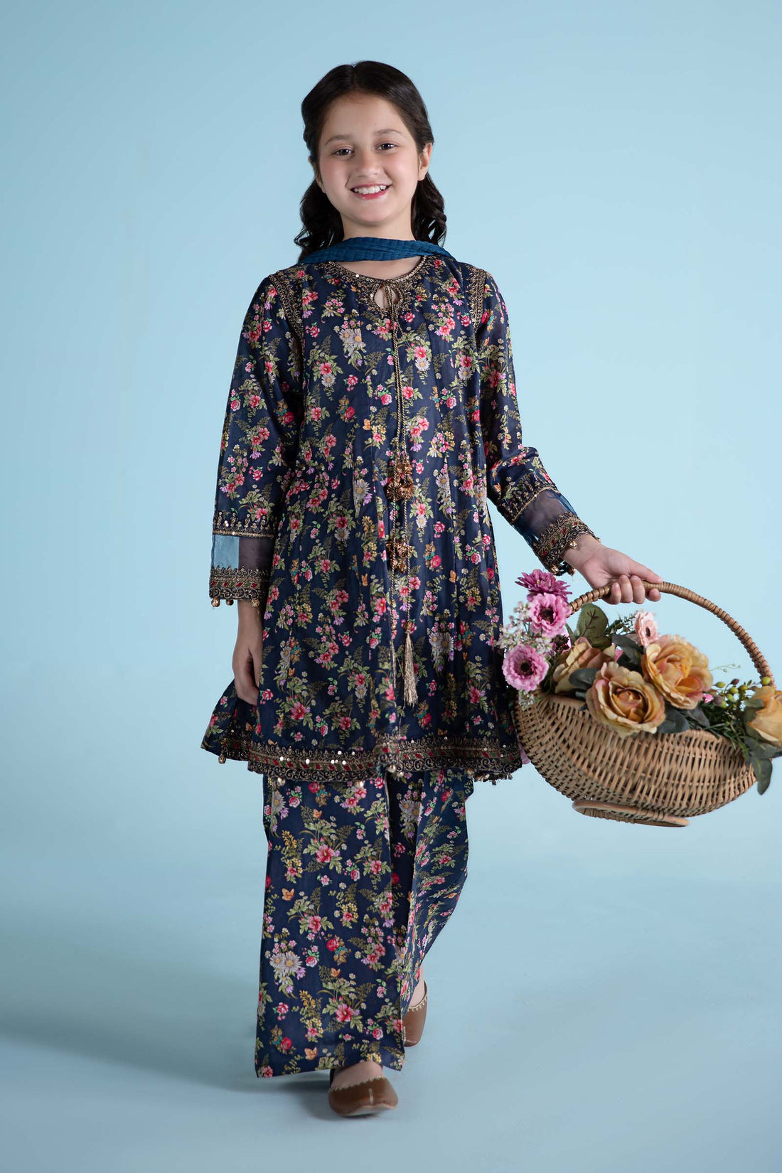 Maria B | 3 Piece Printed Lawn Suit | MKD-EA24-21 - House Of Zarish