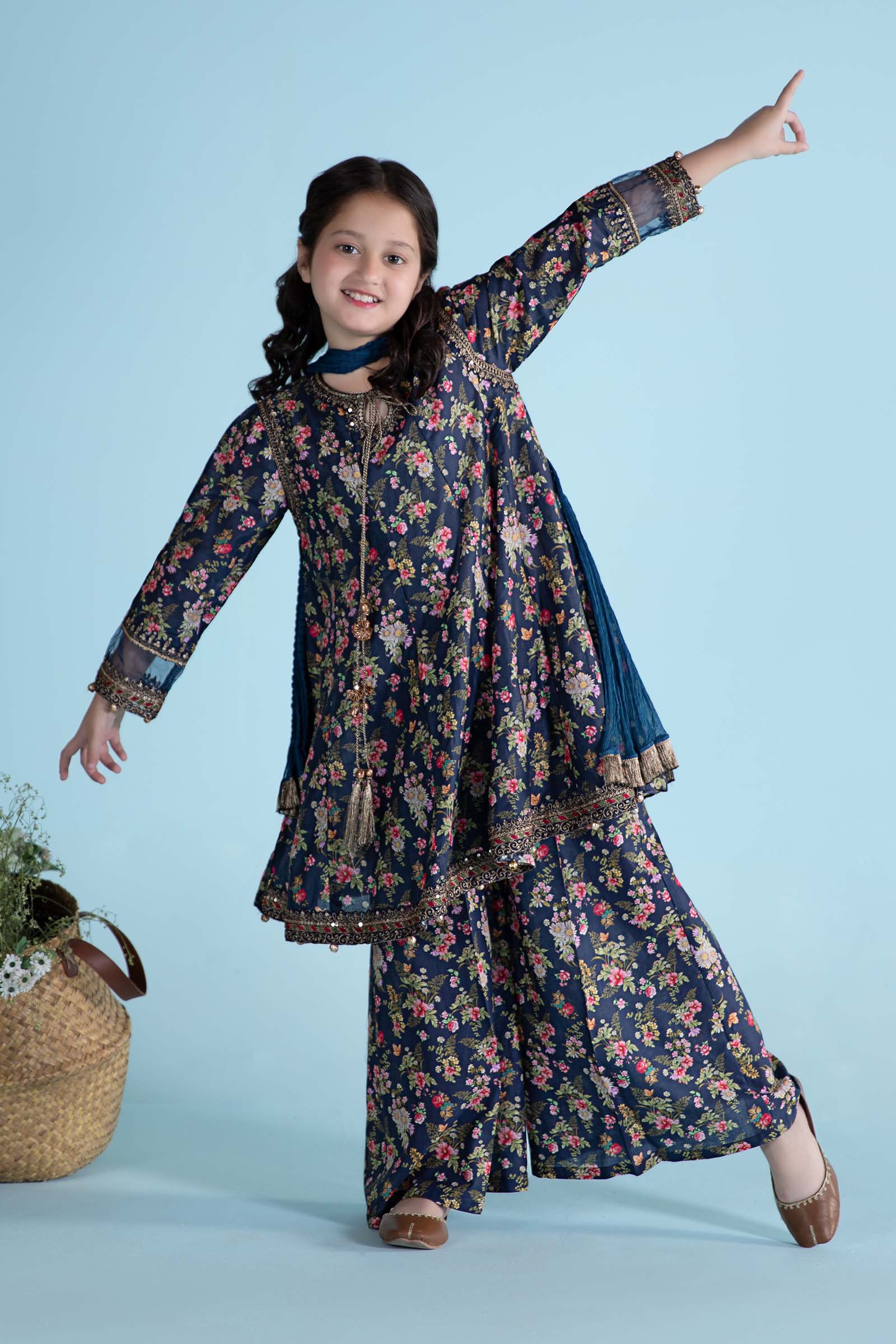Maria B | 3 Piece Printed Lawn Suit | MKD-EA24-21 - House Of Zarish