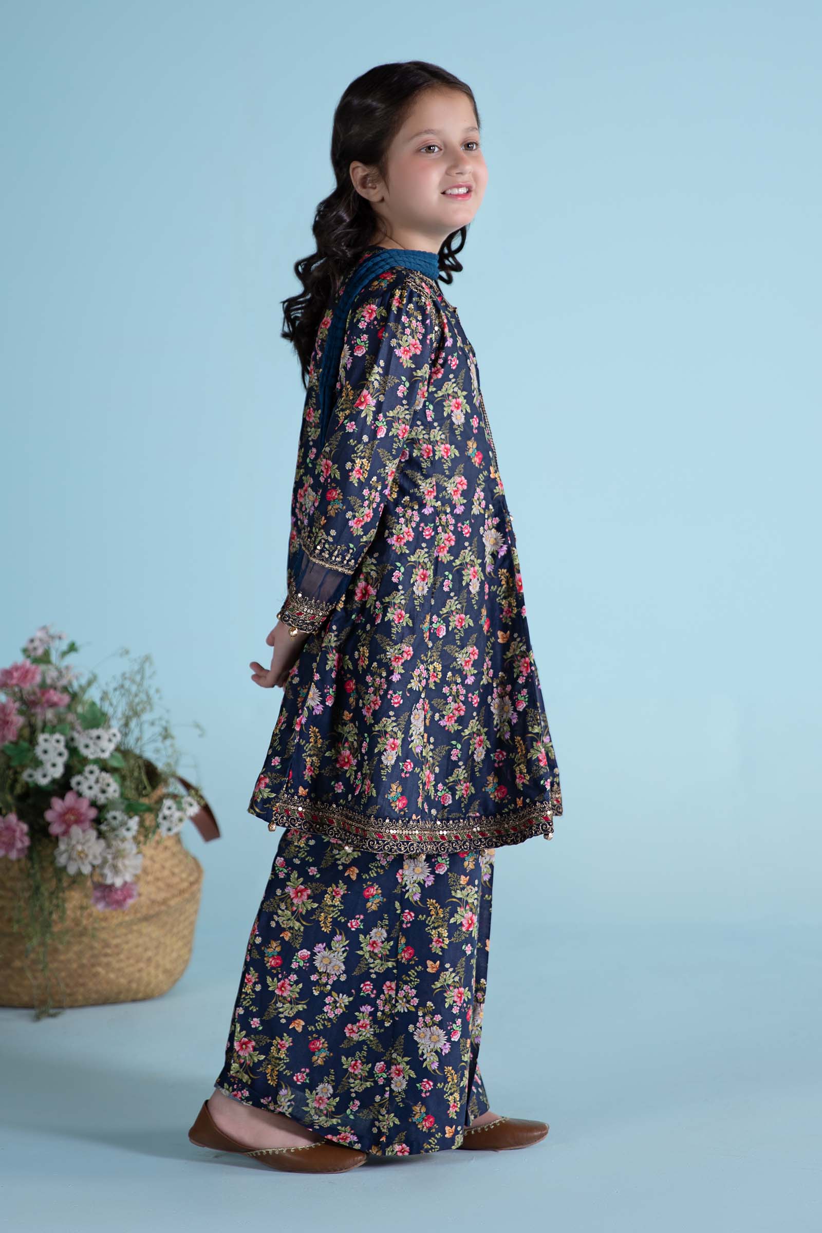 Maria B | 3 Piece Printed Lawn Suit | MKD-EA24-21 - House Of Zarish