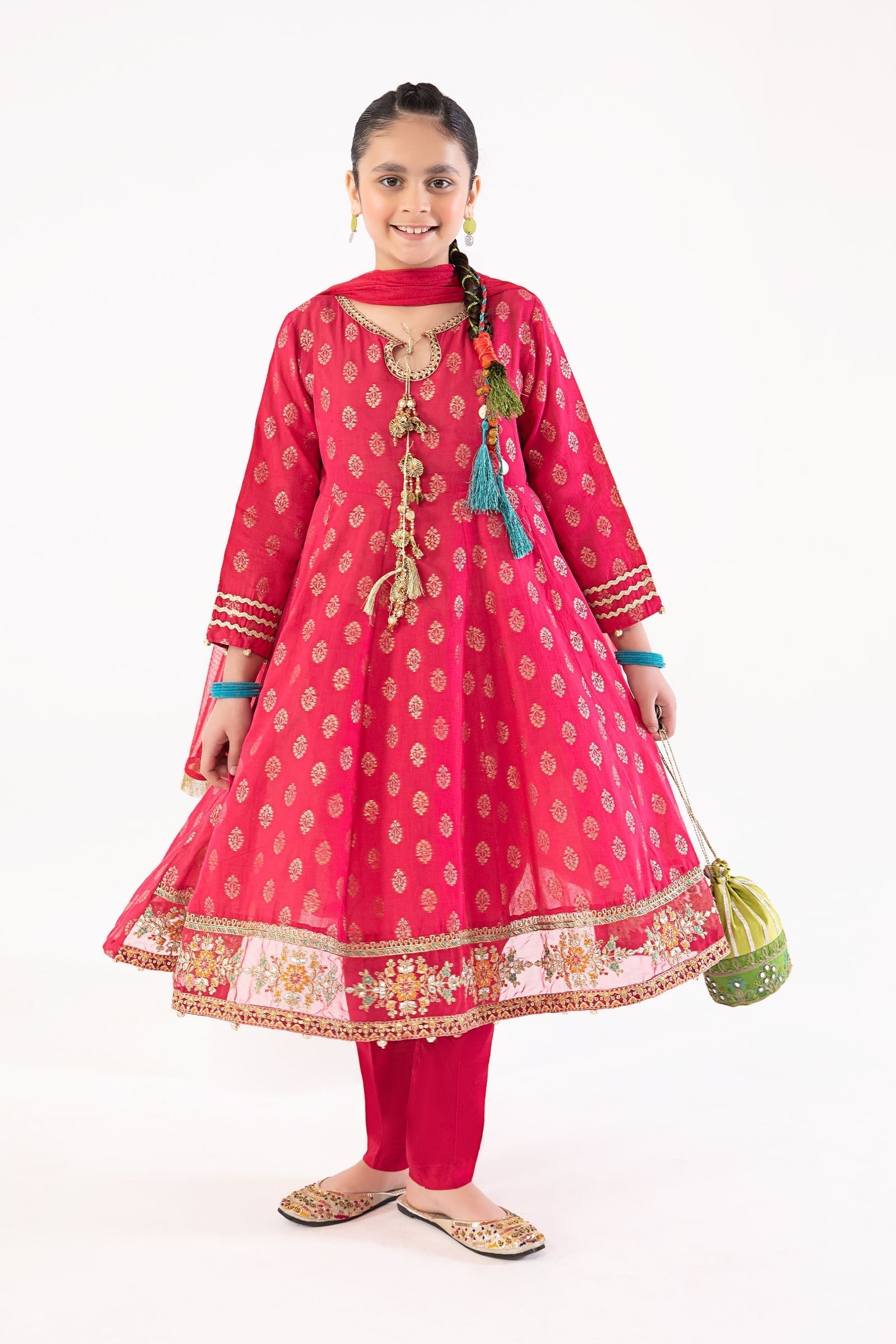 Maria B | 3 Piece Embroidered Suit | MKD-EF23-31R1 - House Of Zarish