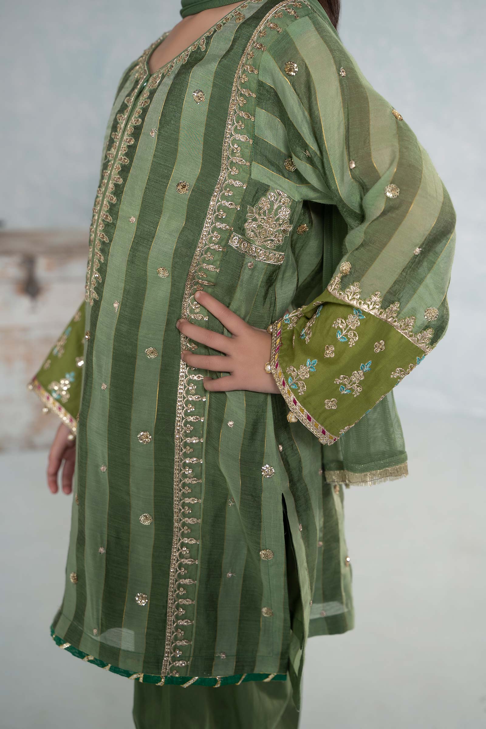 Maria B | 3 Piece Embroidered Yarn Dyed Suit | MKD-EF24-03 - House Of Zarish