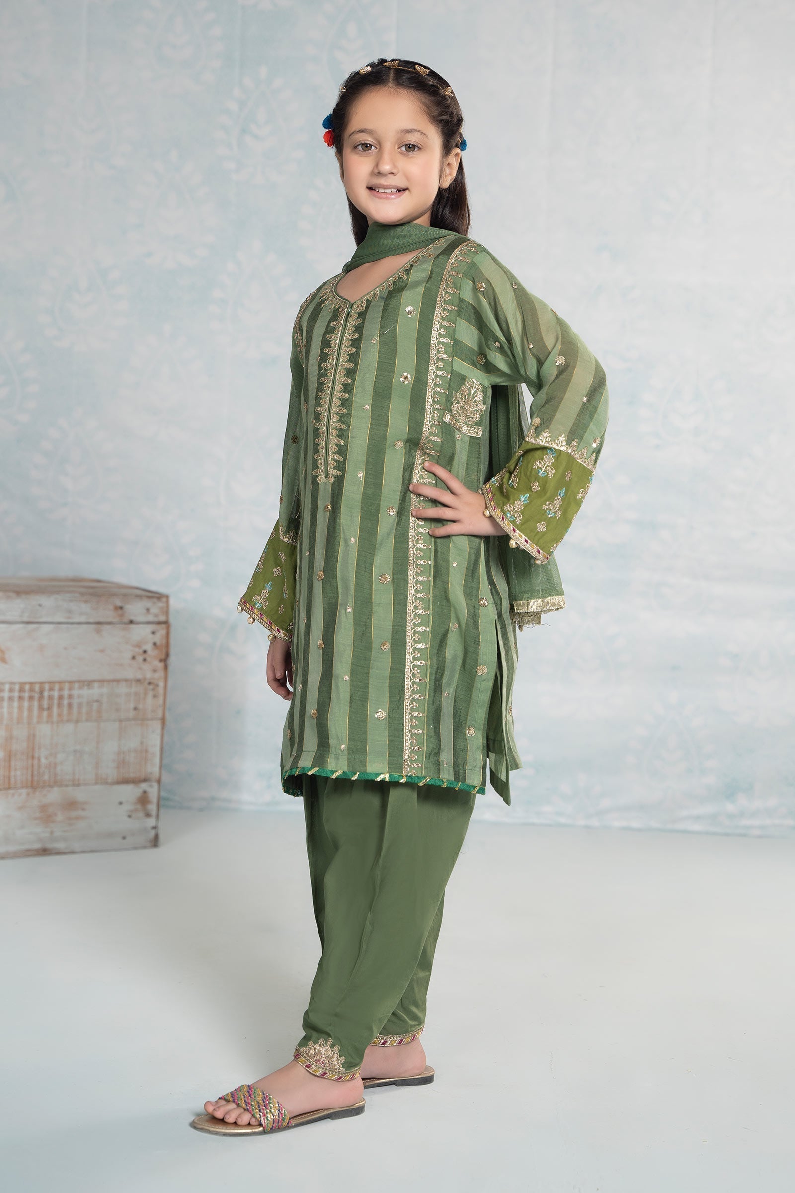Maria B | 3 Piece Embroidered Yarn Dyed Suit | MKD-EF24-03 - House Of Zarish