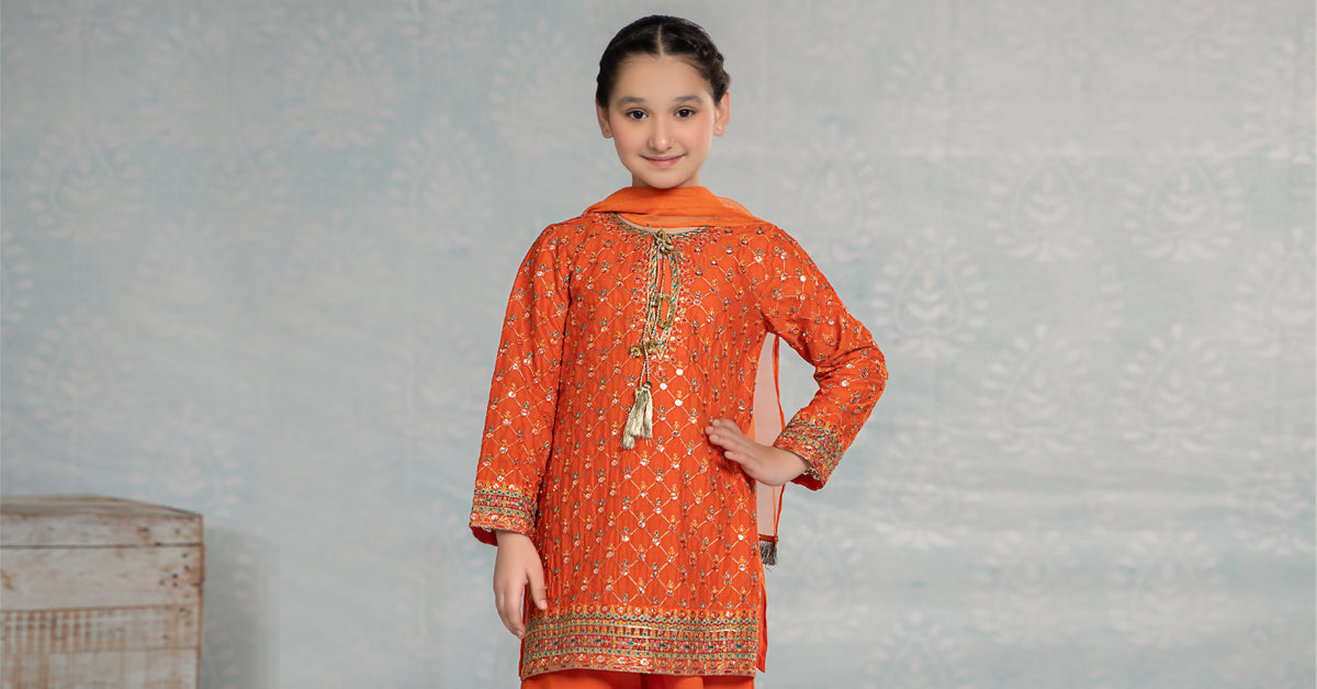 Maria B | 3 Piece Embroidered Lawn Suit | MKD-EF24-09 - Libasekhas