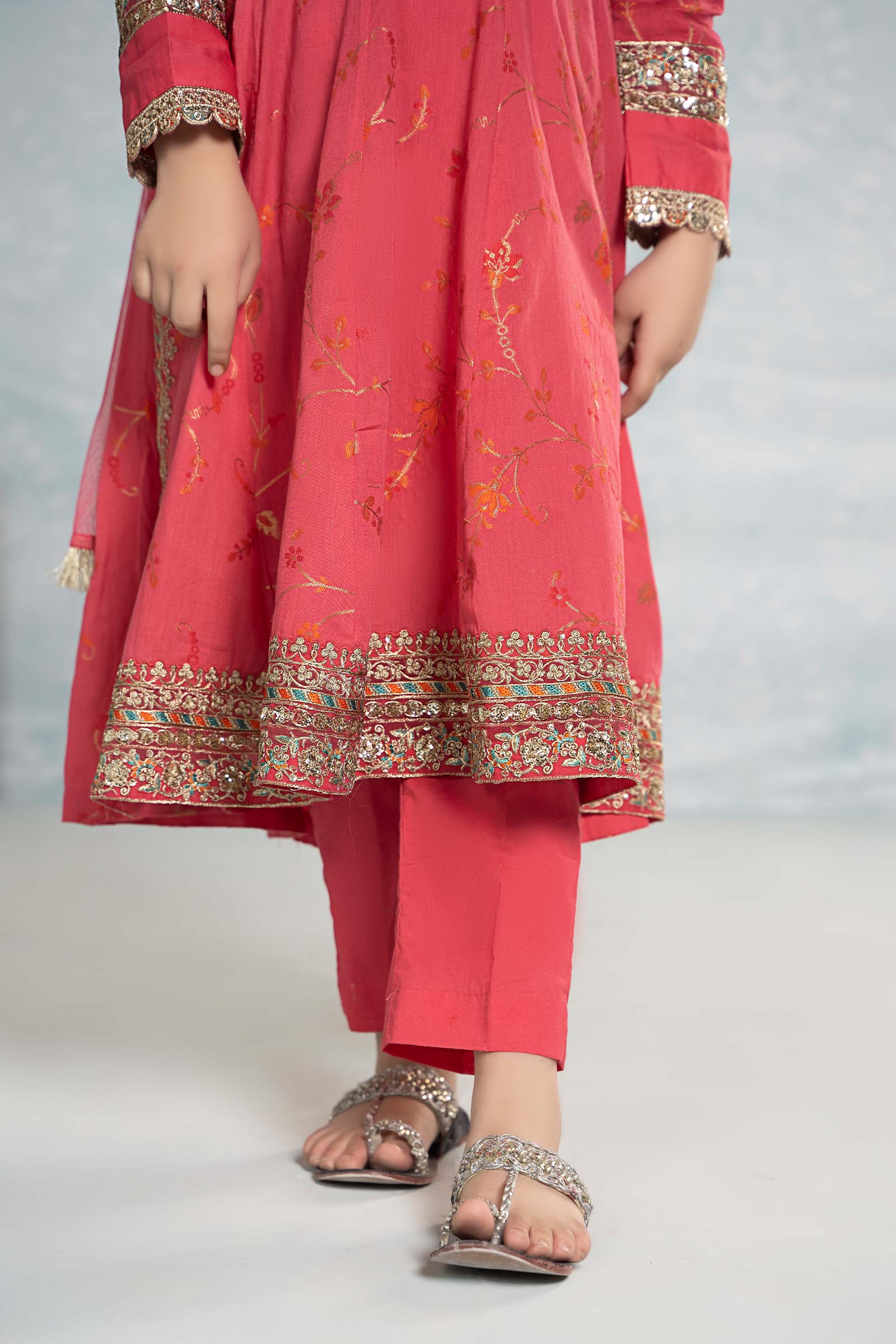Maria B | 3 Piece Embroidered Jacquard Broshiasuit | MKD-EF24-23 - House Of Zarish
