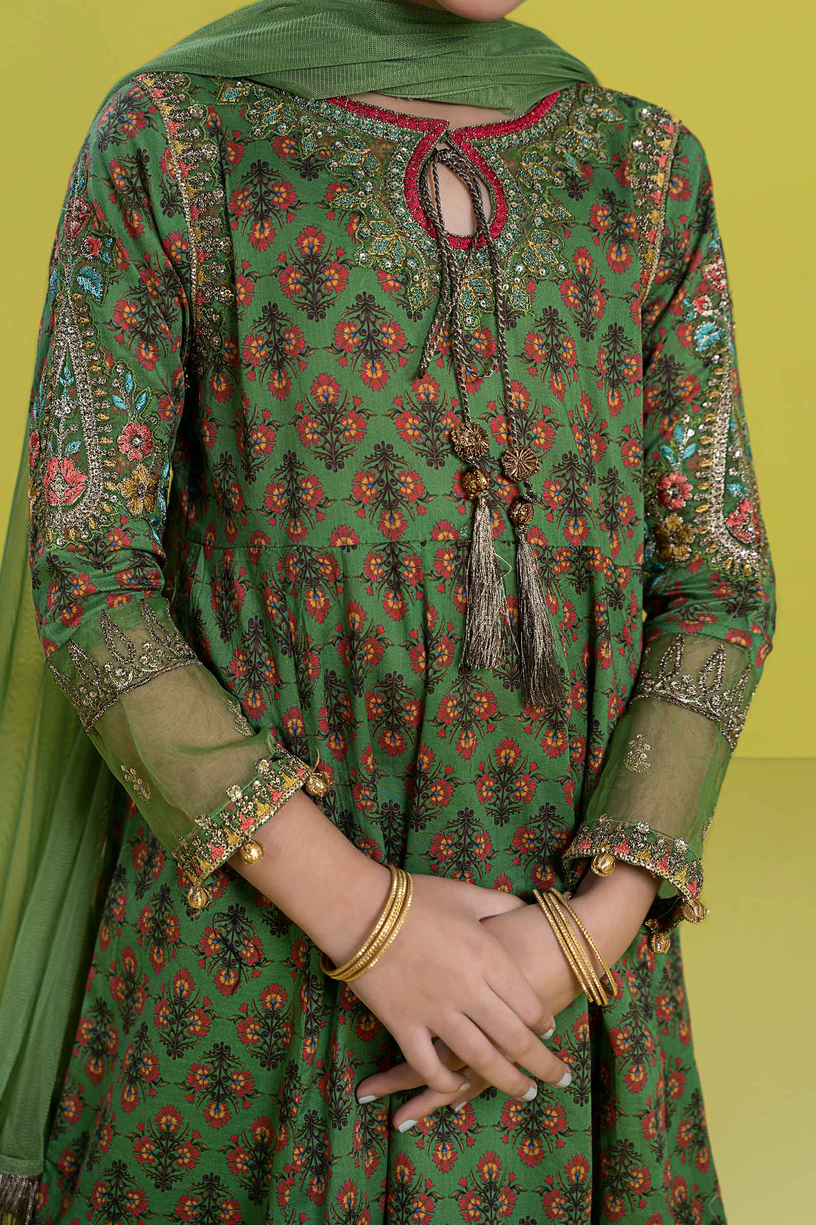 Maria B | 3 Piece Embroidered Lawn Suit | MKD-EF24-36 - House Of Zarish