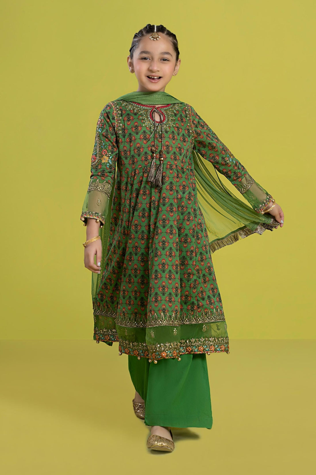 Maria B | 3 Piece Embroidered Lawn Suit | MKD-EF24-36 - House Of Zarish