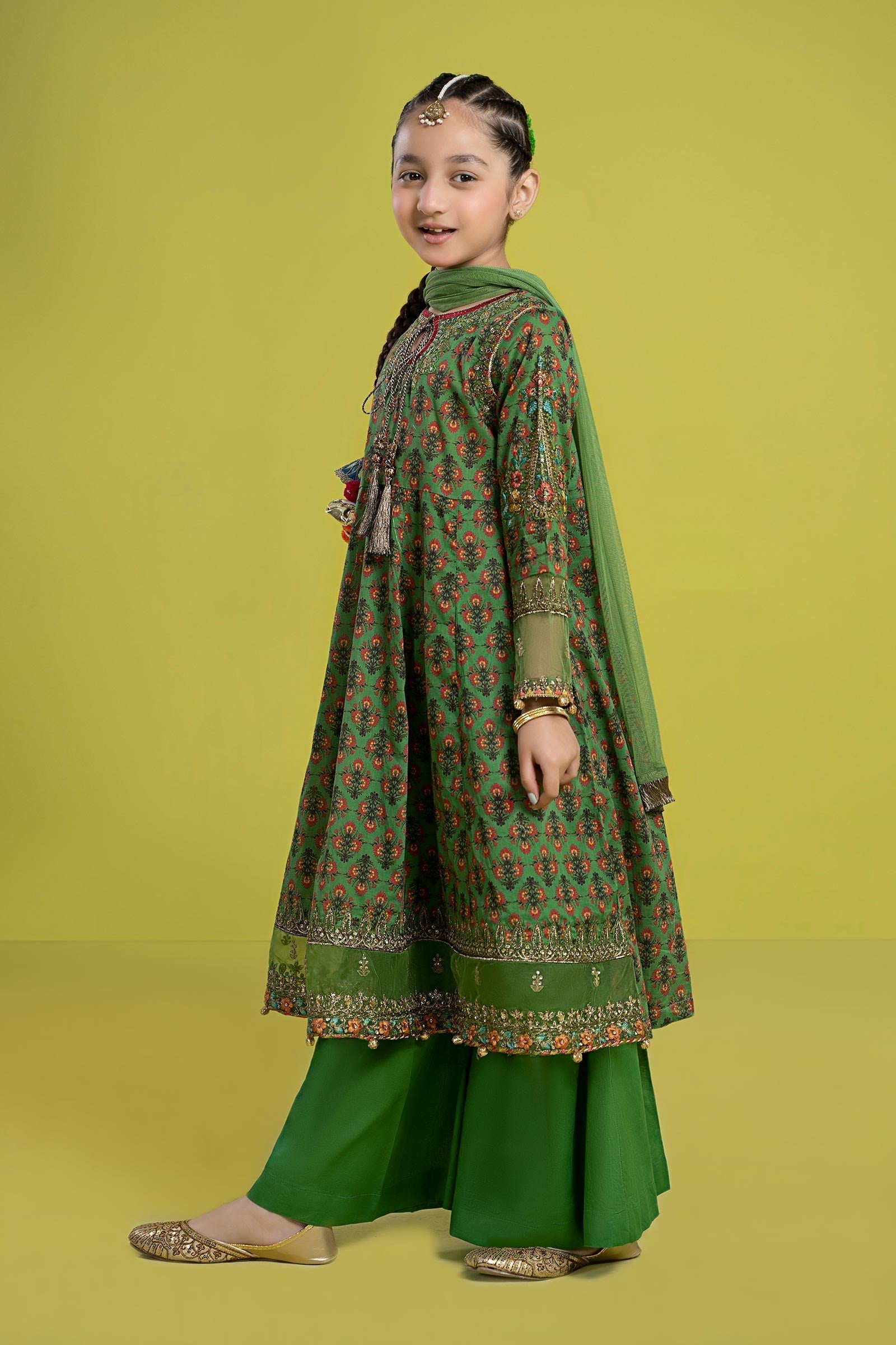 Maria B | 3 Piece Embroidered Lawn Suit | MKD-EF24-36 - House Of Zarish