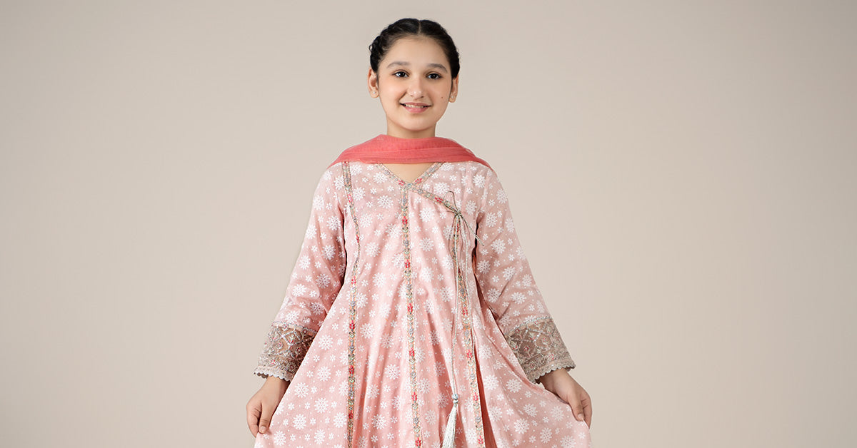 Maria B | 3 Piece Embroidered Lawn Suit | MKD-EF25-09 - House Of Zarish