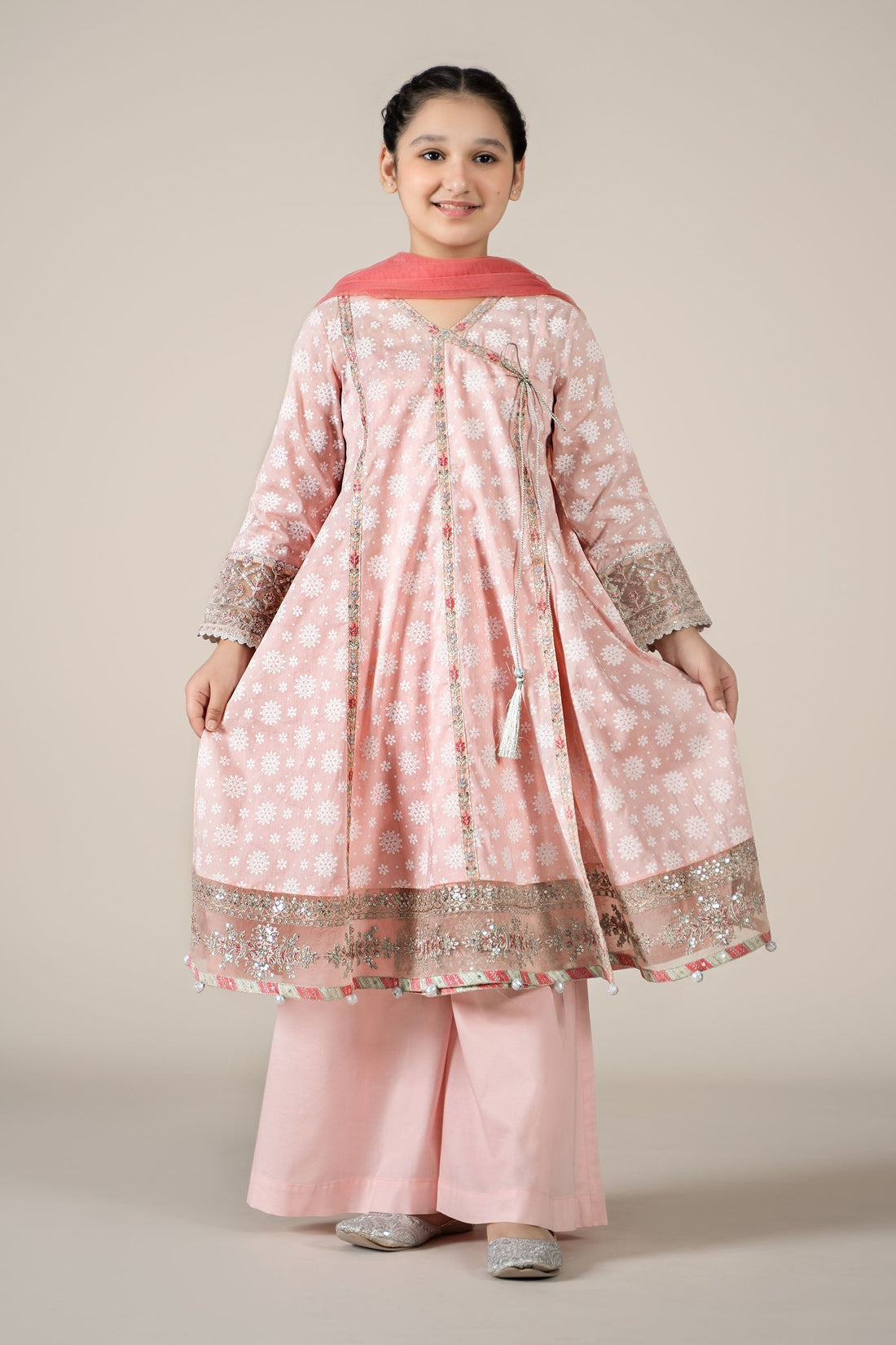 Maria B | 3 Piece Embroidered Lawn Suit | MKD-EF25-09 - House Of Zarish