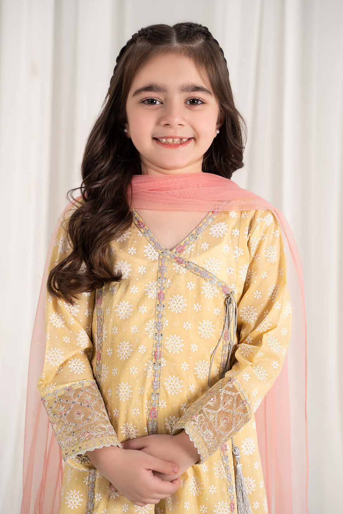 Maria B | 3 Piece Embroidered Lawn Suit | MKD-EF25-09 - House Of Zarish
