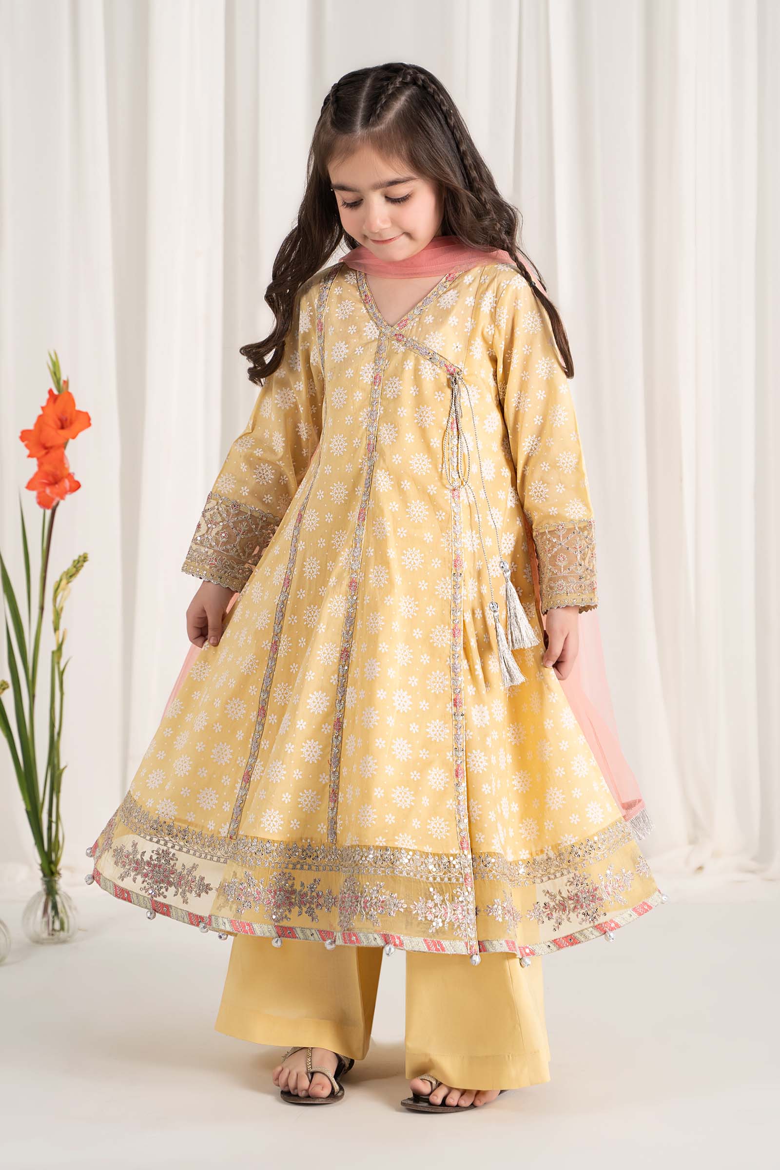 Maria B | 3 Piece Embroidered Lawn Suit | MKD-EF25-09 - House Of Zarish