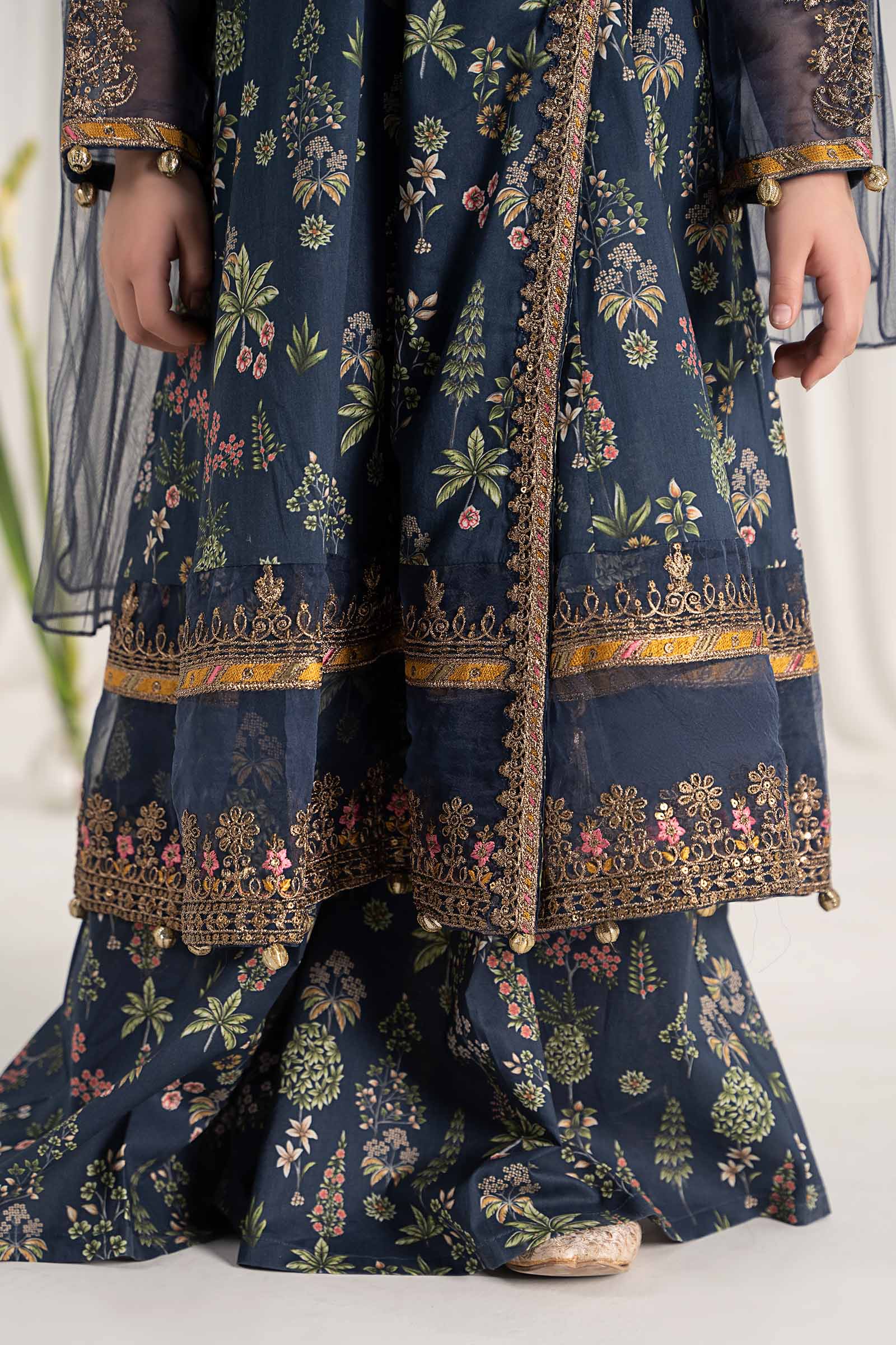 Maria B | 3 Piece Printed Lawn Suit | MKD-EF25-13 - House Of Zarish