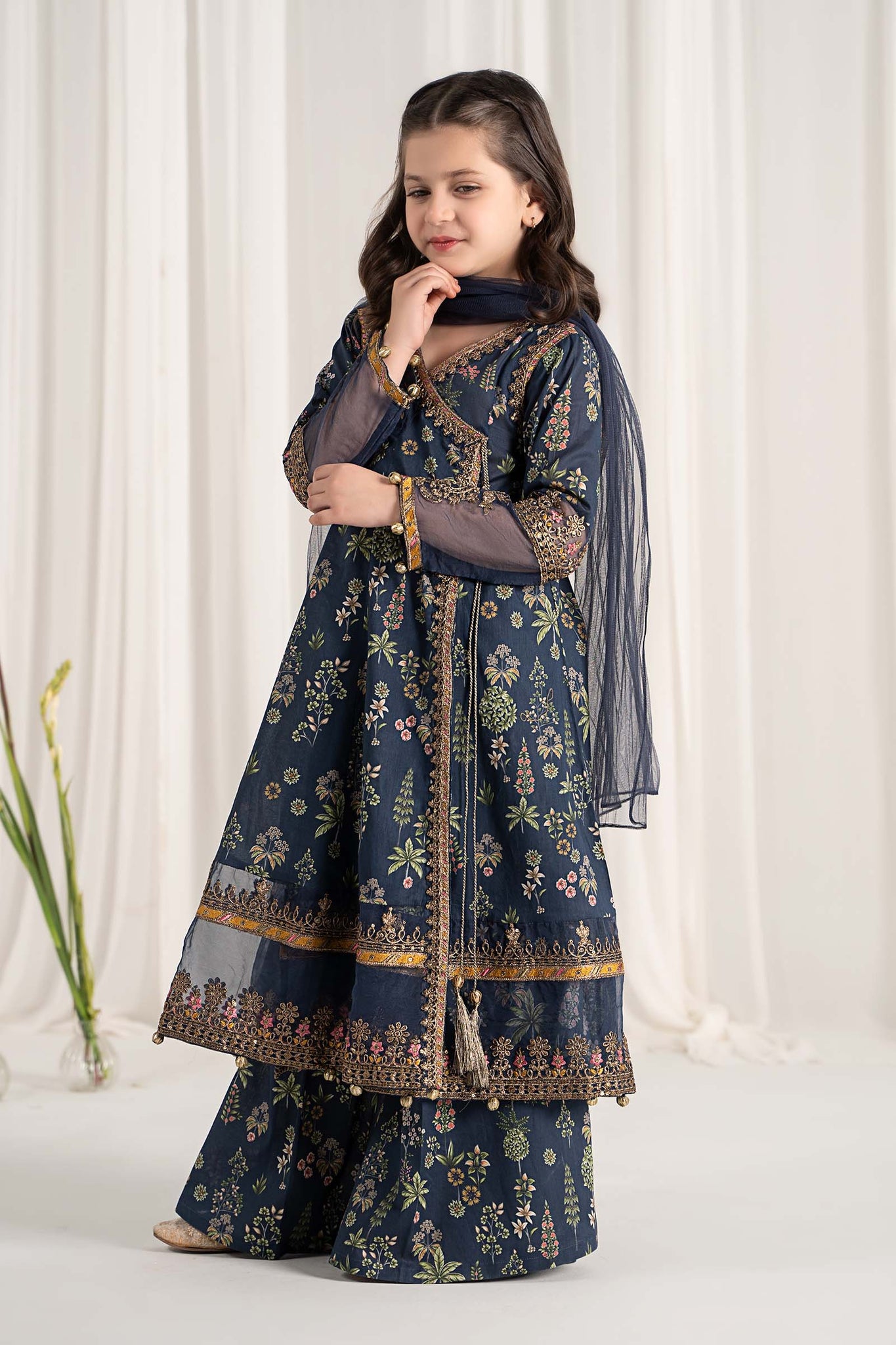 Maria B | 3 Piece Printed Lawn Suit | MKD-EF25-13 - House Of Zarish