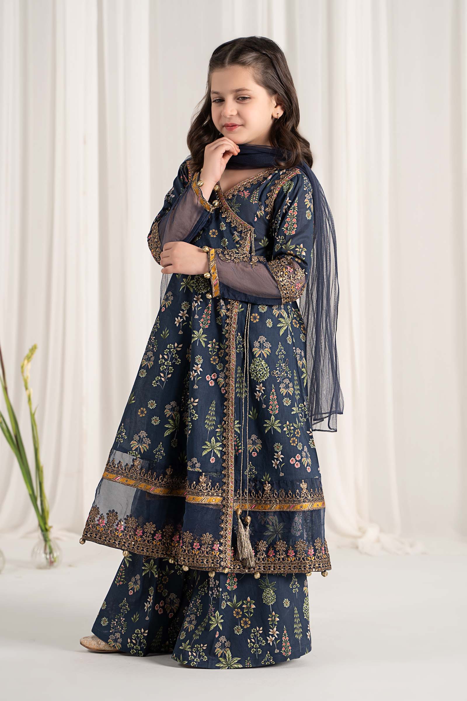 Maria B | 3 Piece Printed Lawn Suit | MKD-EF25-13 - House Of Zarish
