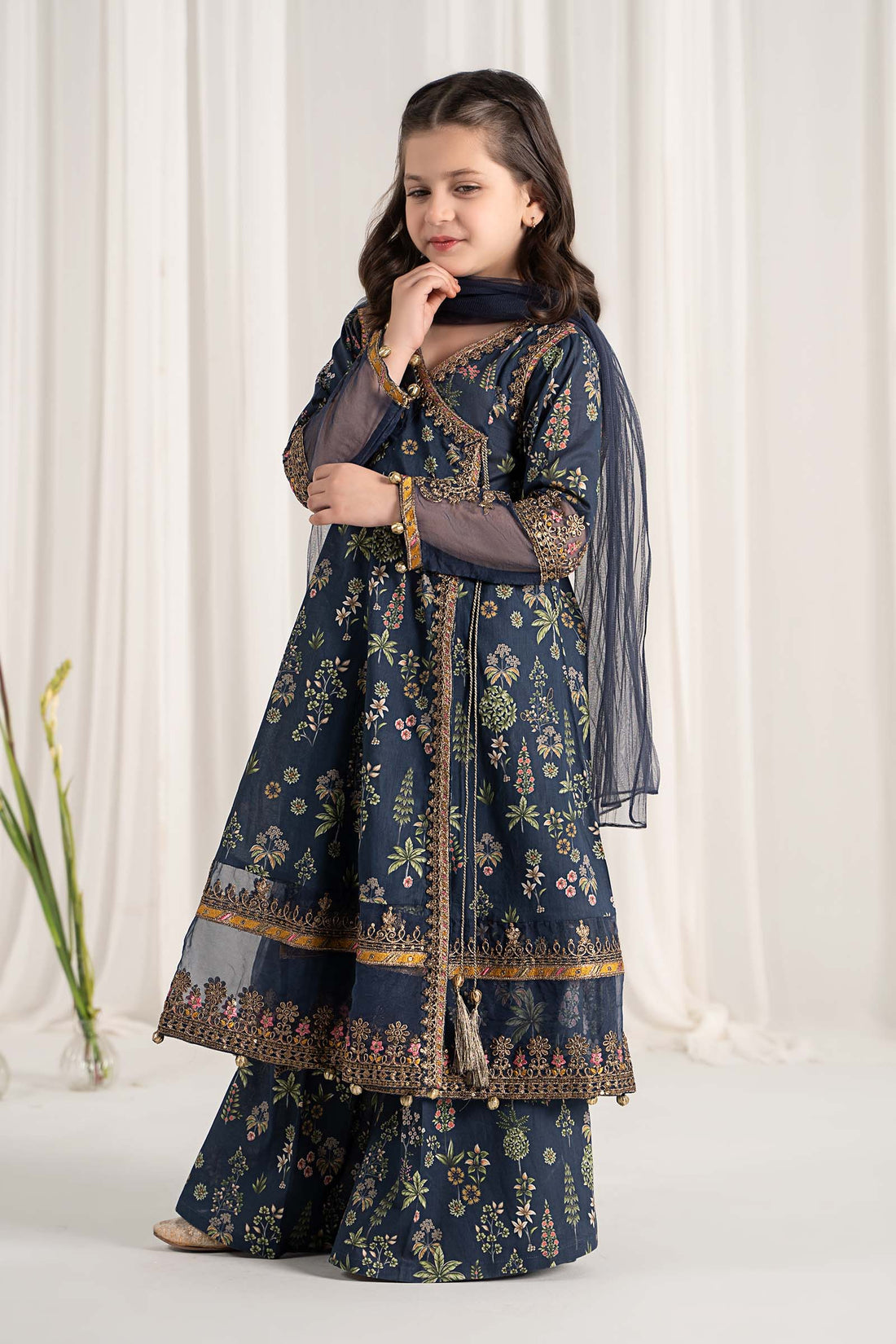 Maria B | 3 Piece Printed Lawn Suit | MKD-EF25-13 - Libasekhas