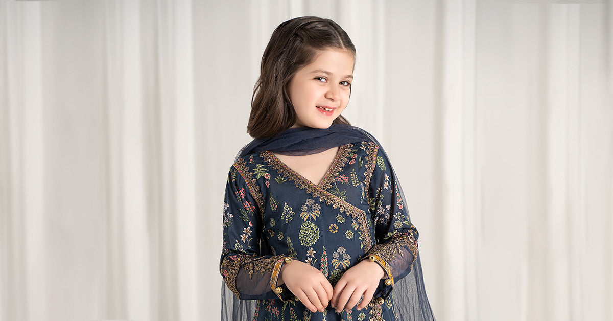 Maria B | 3 Piece Printed Lawn Suit | MKD-EF25-13 - Libasekhas