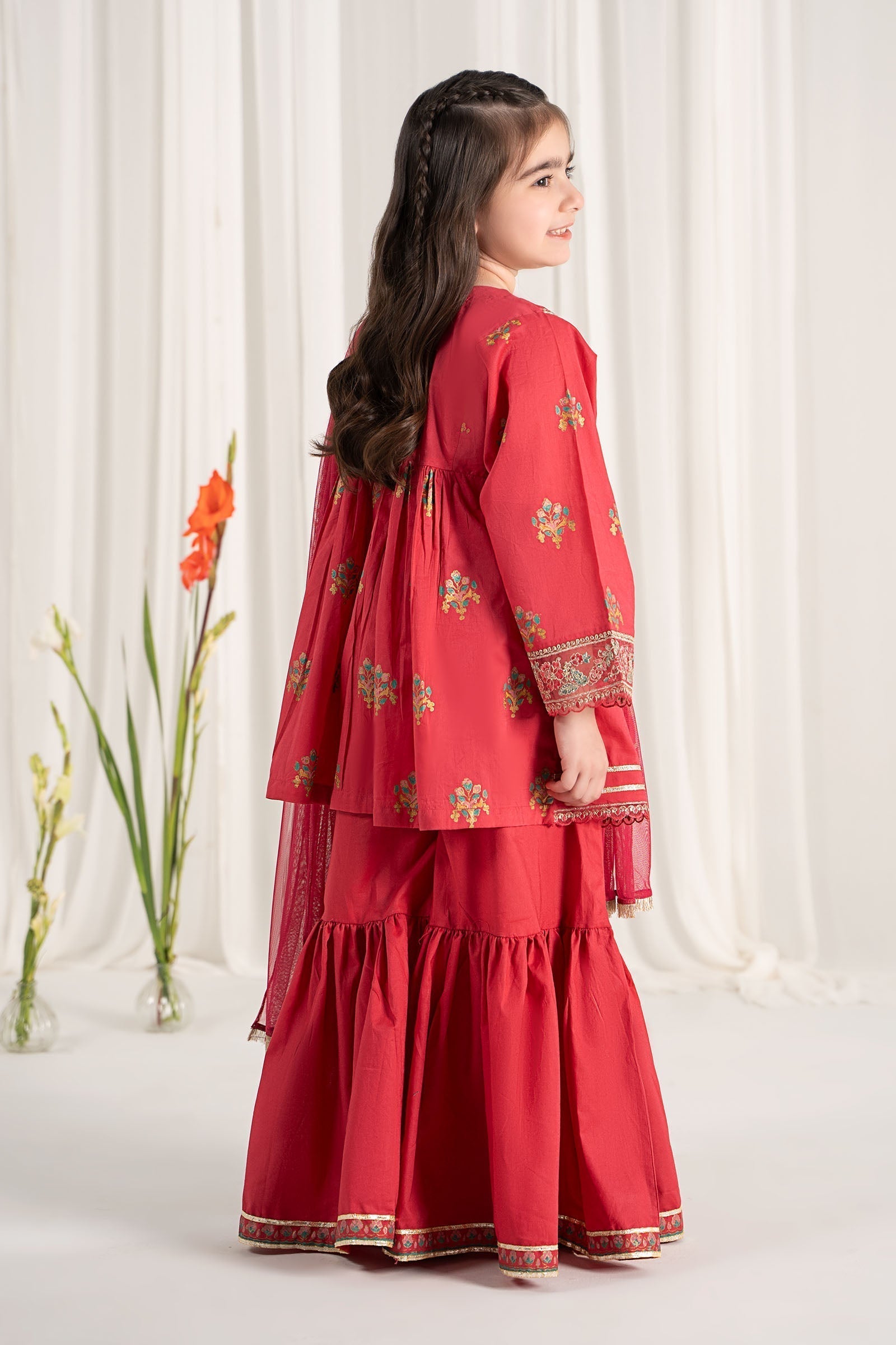 Maria B | 3 Piece Embroidered Lawn Suit | MKD-EF25-15 - House Of Zarish
