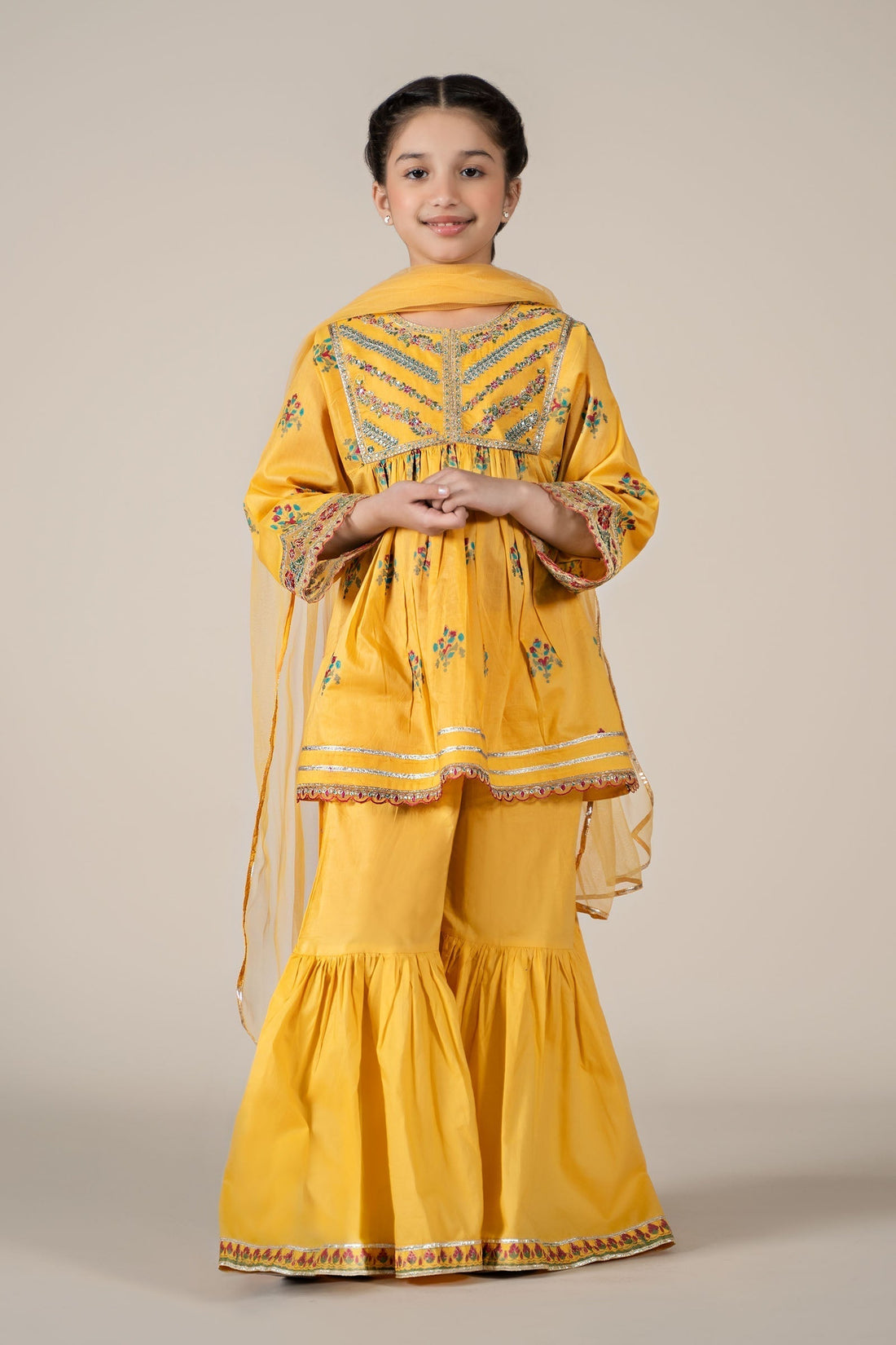 Maria B | 3 Piece Embroidered Lawn Suit | MKD-EF25-15 - House Of Zarish