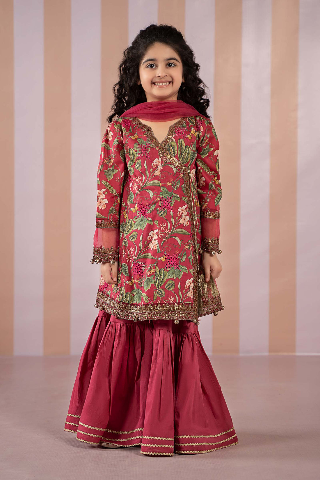 Maria B | 3 Piece Printed Lawn Suit | MKD-EF25-18 - Libasekhas