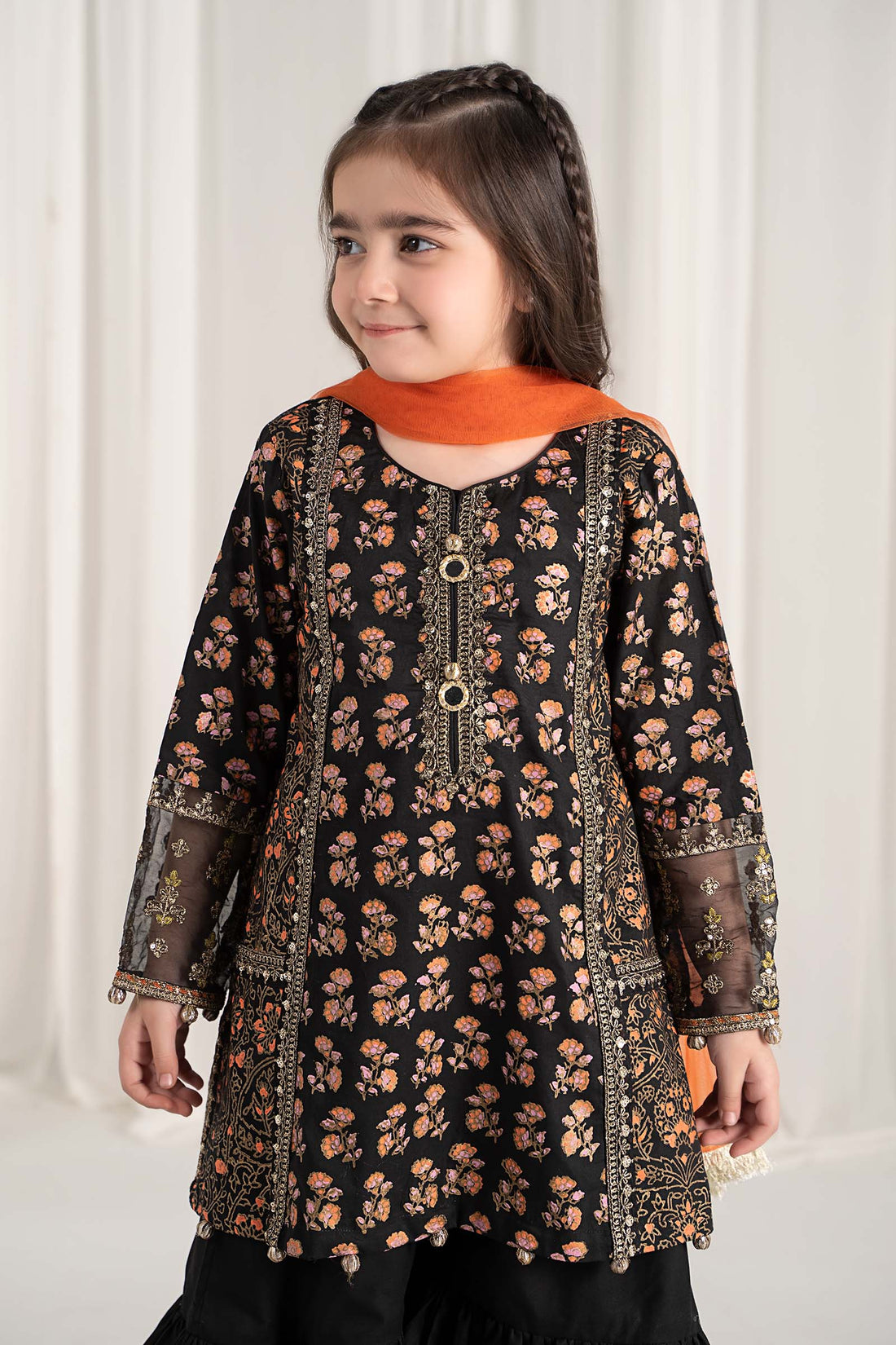 Maria B | 3 Piece Embroidered Lawn Suit | MKD-EF25-23 - House Of Zarish