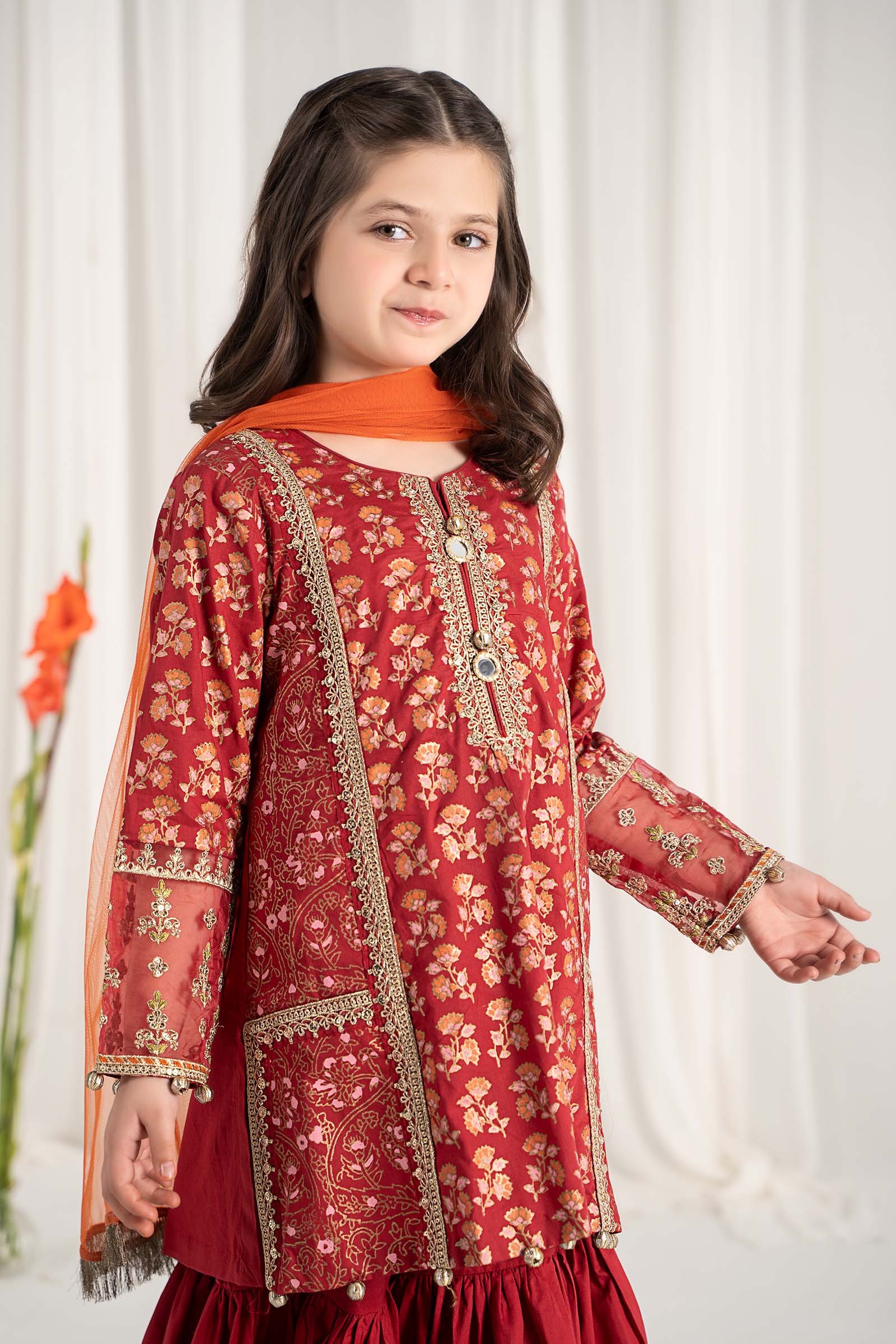 Maria B | 3 Piece Embroidered Lawn Suit | MKD-EF25-23 - Libasekhas