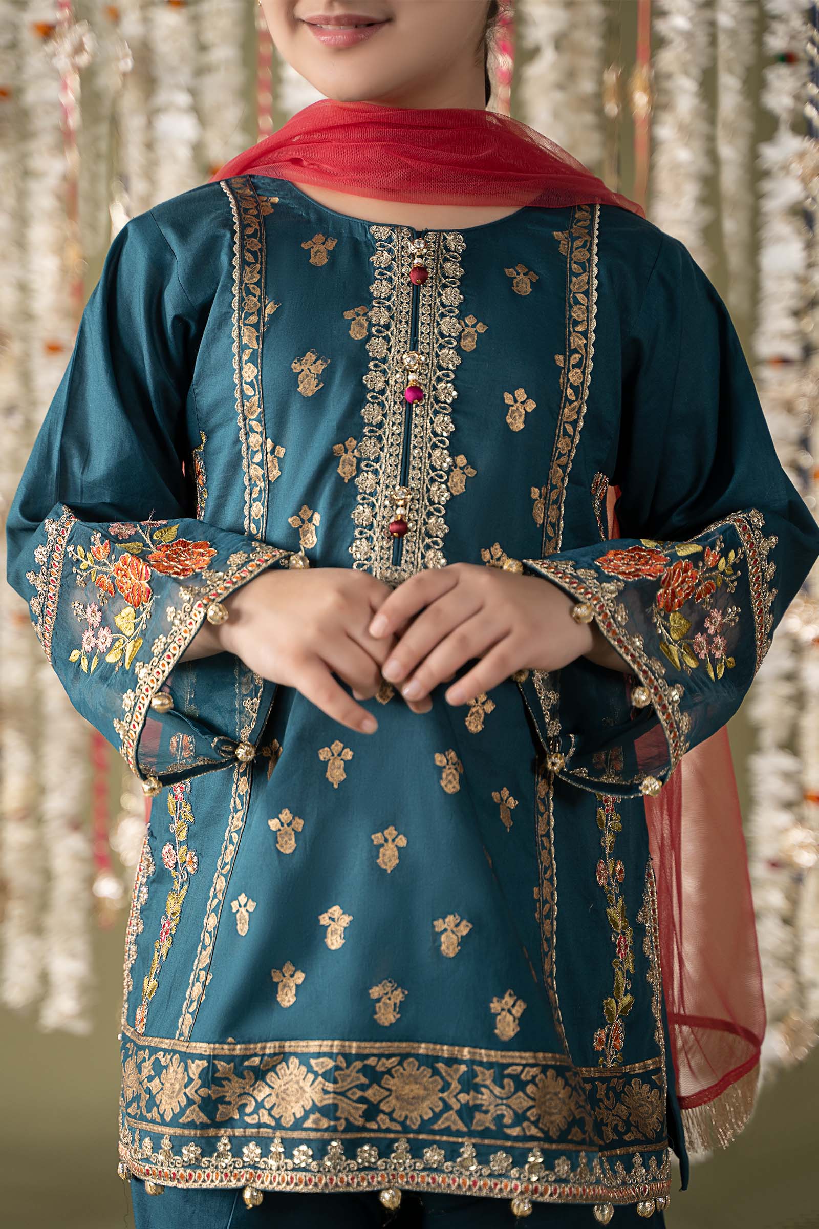 Maria B | 3 Piece Embroidered Lawn Suit | MKD-EF25-24 - Libasekhas
