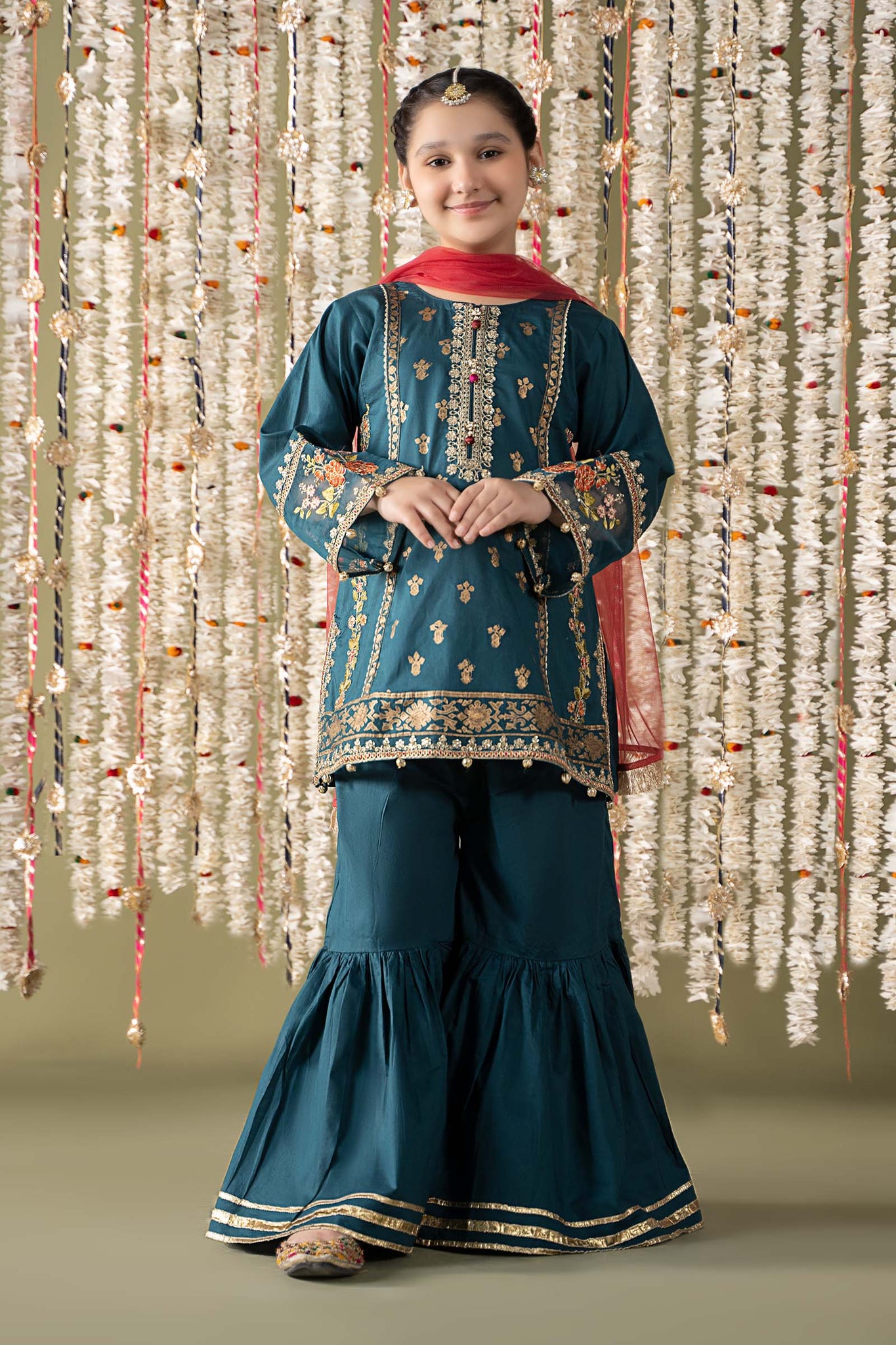 Maria B | 3 Piece Embroidered Lawn Suit | MKD-EF25-24 - Libasekhas