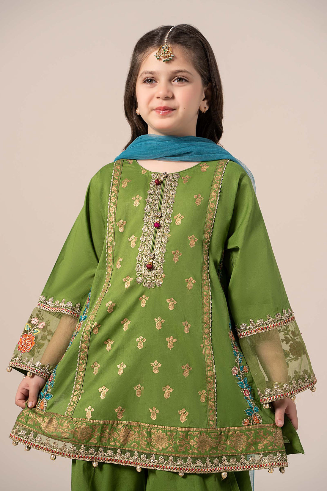Maria B | 3 Piece Embroidered Lawn Suit | MKD-EF25-24 - House Of Zarish