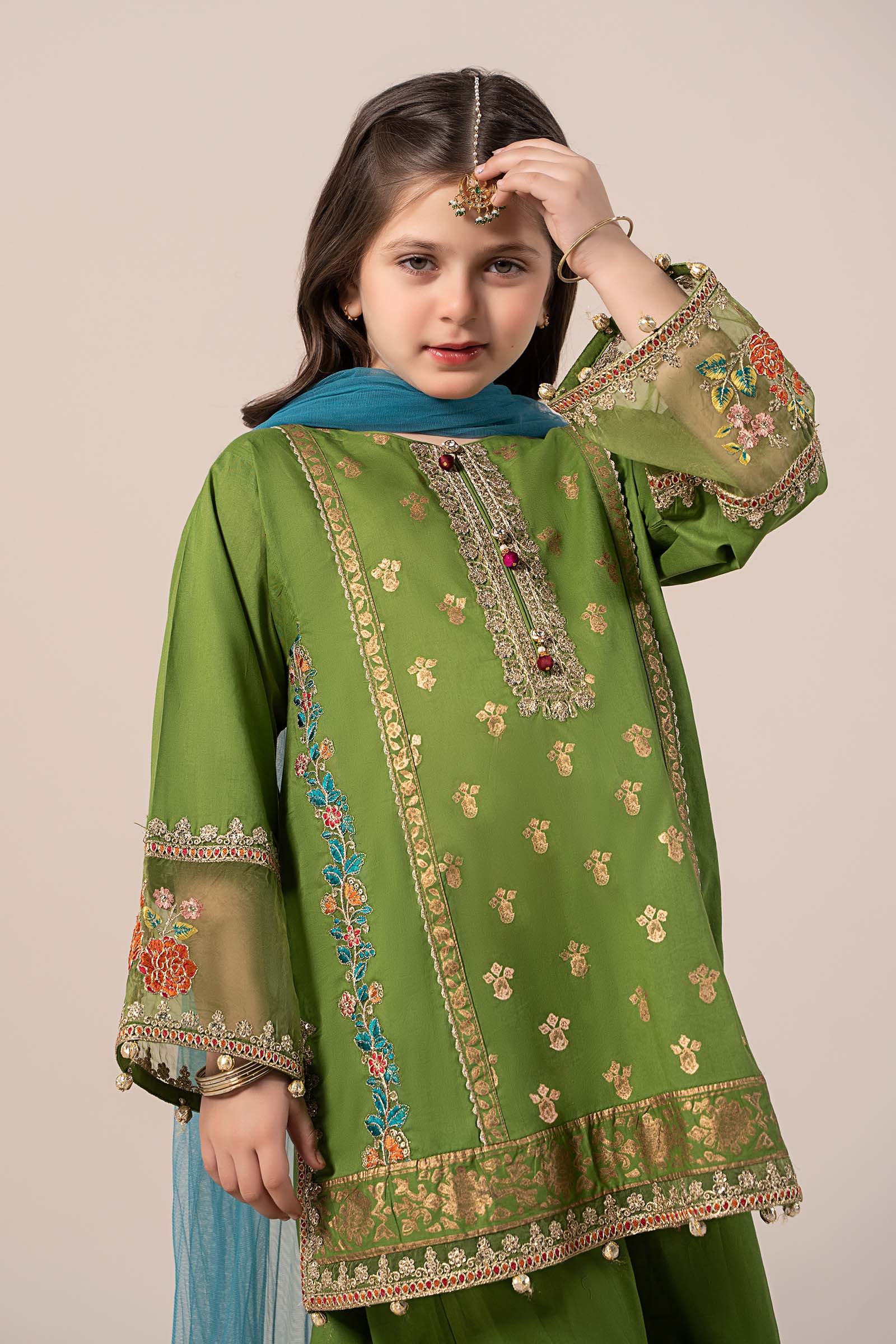 Maria B | 3 Piece Embroidered Lawn Suit | MKD-EF25-24 - House Of Zarish