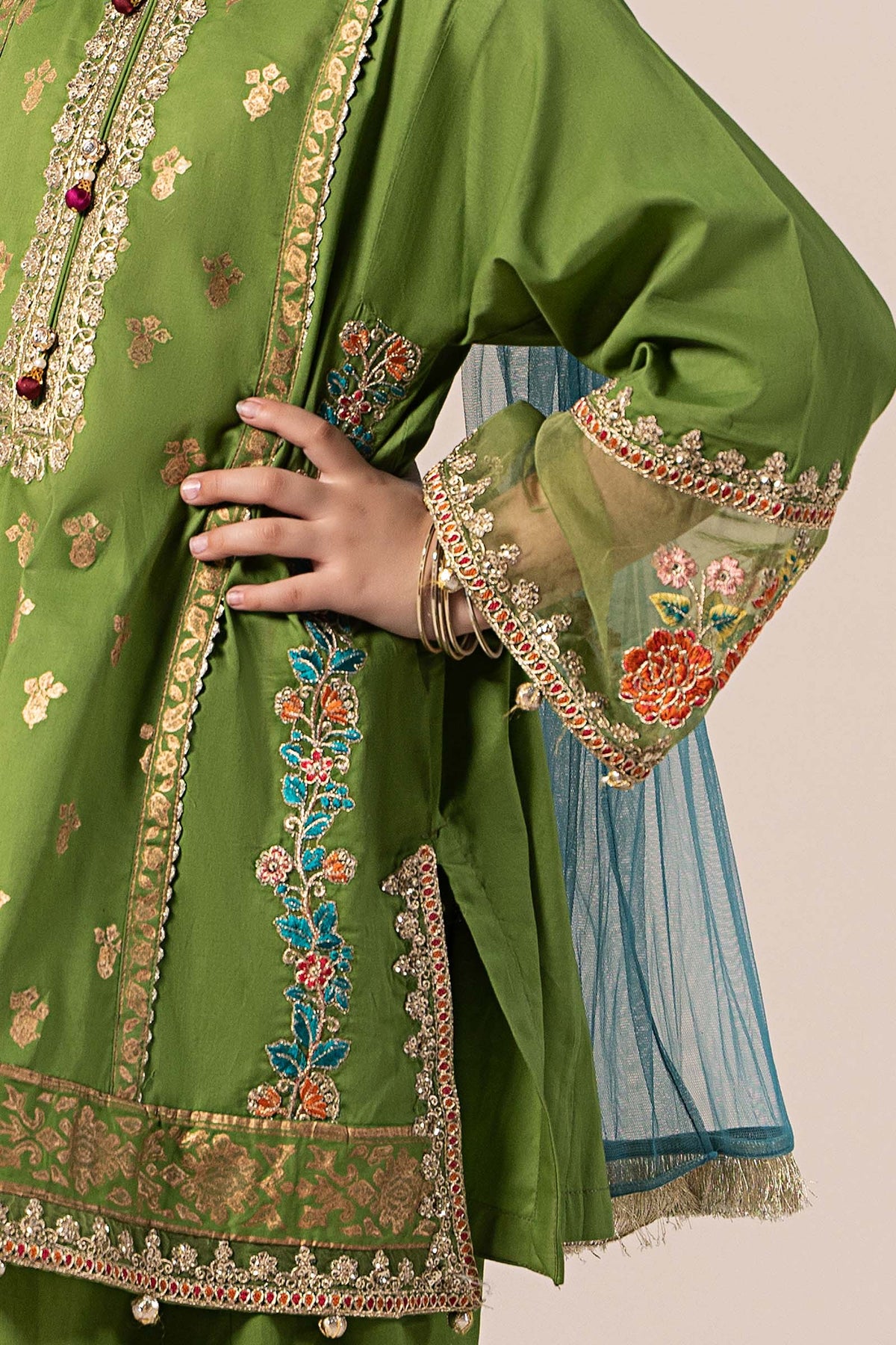 Maria B | 3 Piece Embroidered Lawn Suit | MKD-EF25-24 - Libasekhas