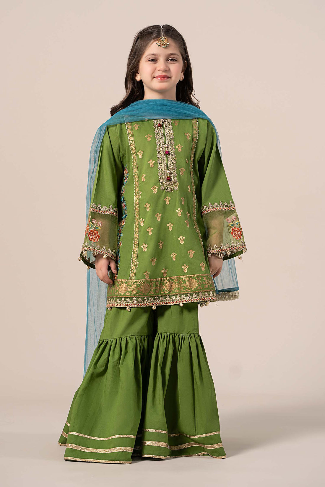 Maria B | 3 Piece Embroidered Lawn Suit | MKD-EF25-24 - House Of Zarish