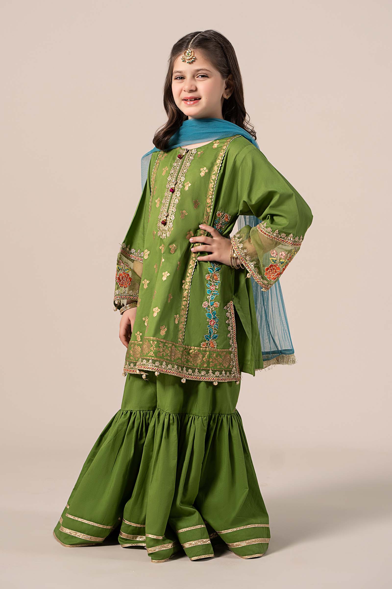 Maria B | 3 Piece Embroidered Lawn Suit | MKD-EF25-24 - House Of Zarish
