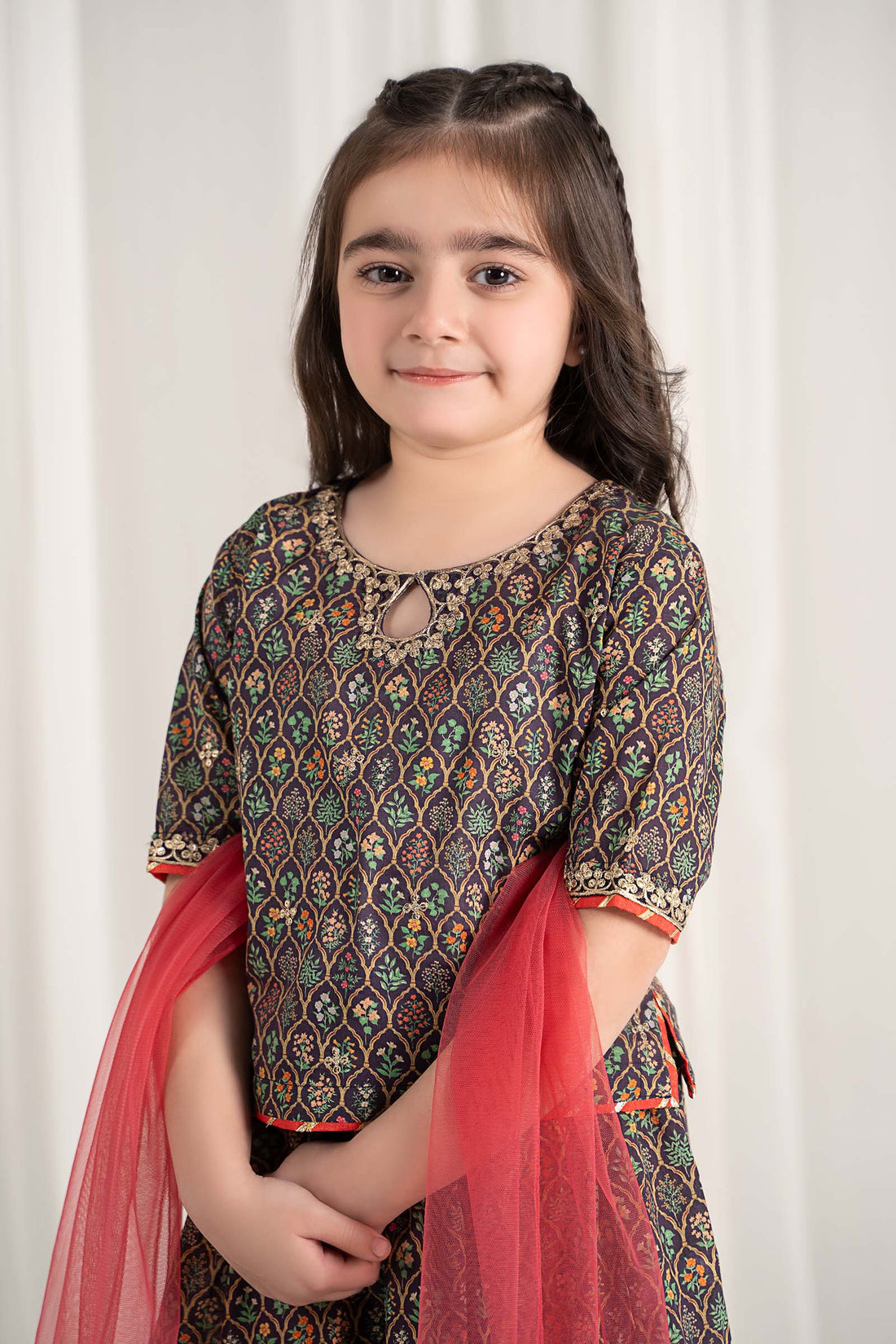 Maria B | 3 Piece Printed Lawn Suit | MKD-EF25-30 - House Of Zarish