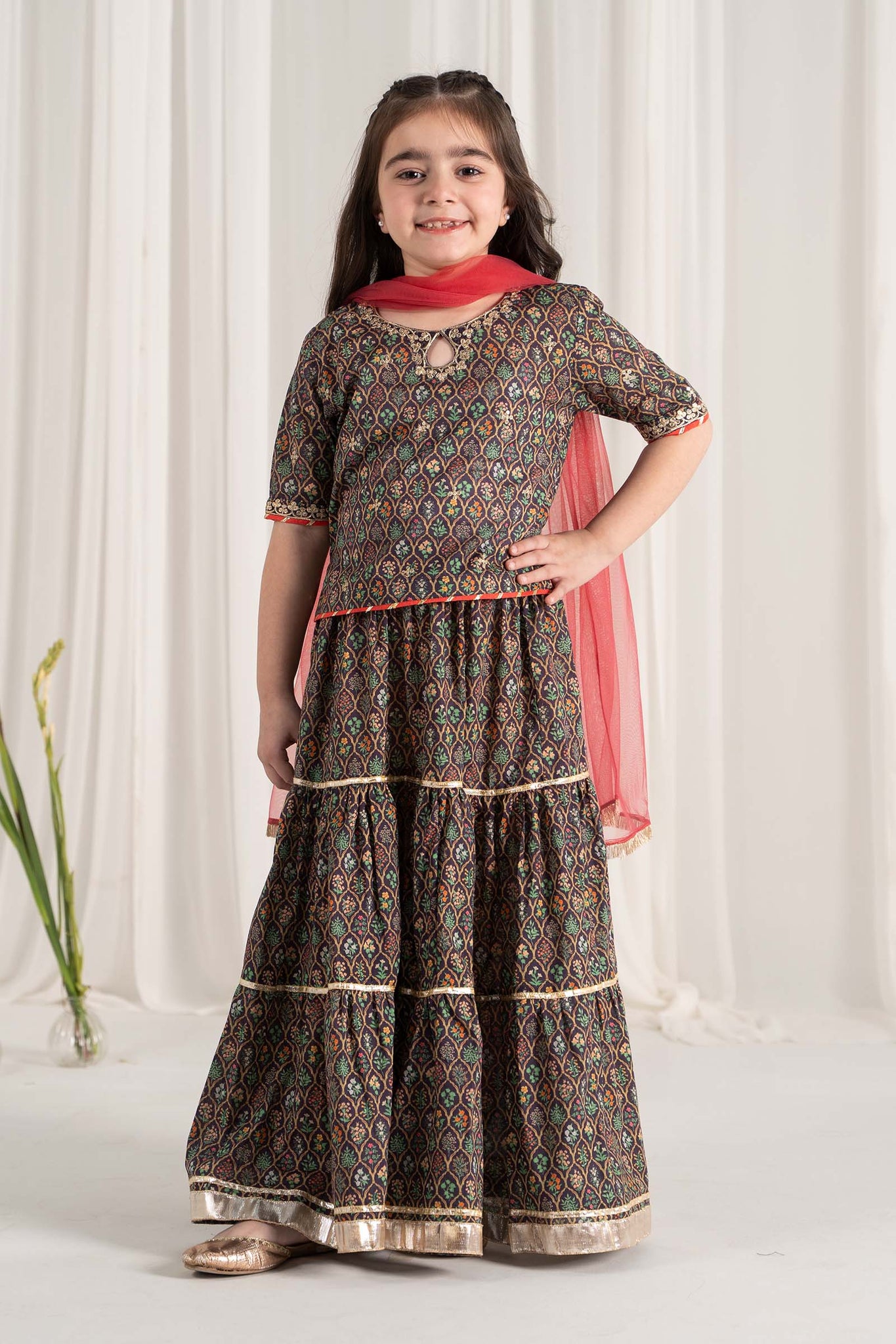 Maria B | 3 Piece Printed Lawn Suit | MKD-EF25-30 - House Of Zarish