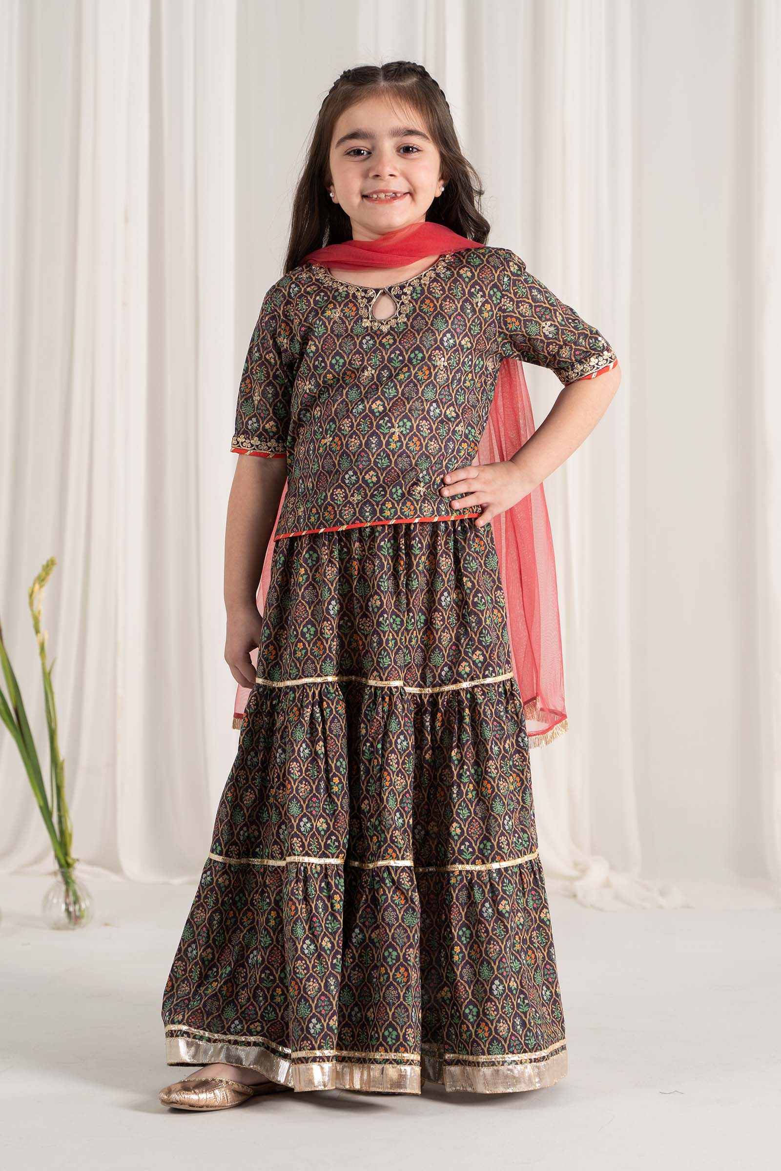 Maria B | 3 Piece Printed Lawn Suit | MKD-EF25-30 - Libasekhas