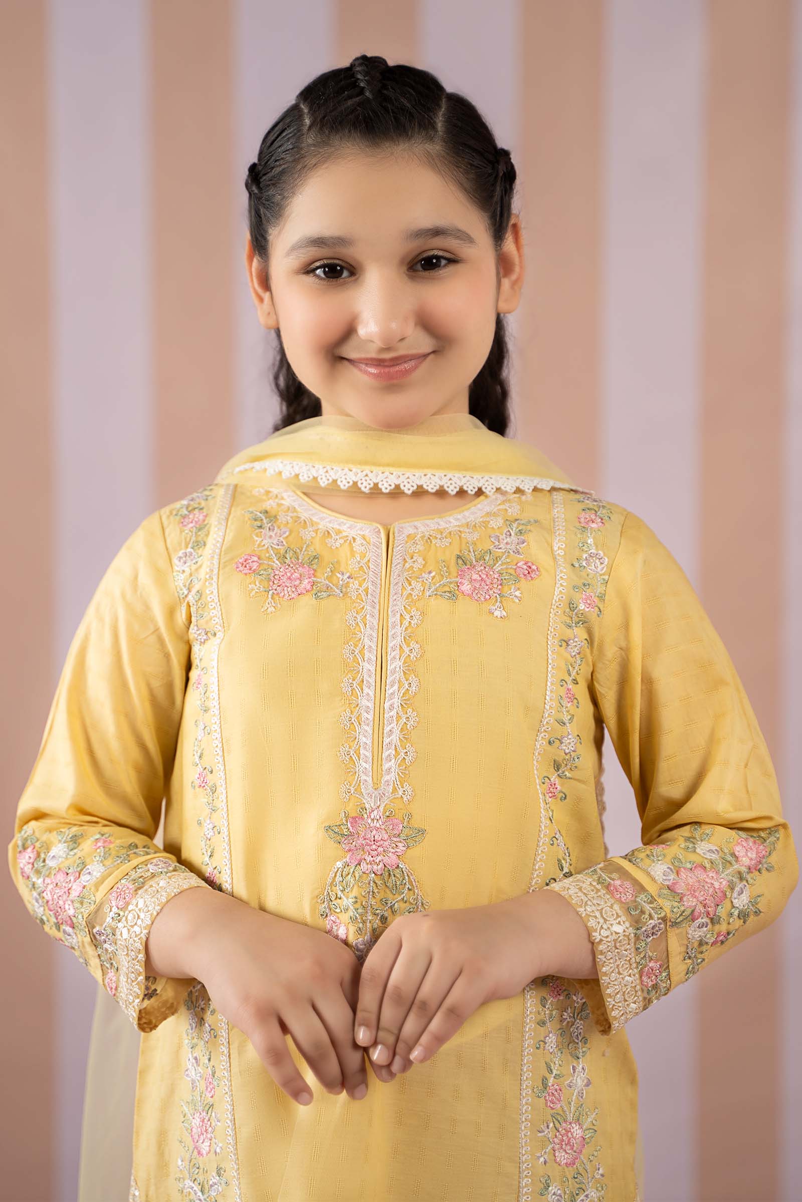 Maria B | 3 Piece Embroidered Dobby Lawn Suit | MKD-EF25-50 - House Of Zarish