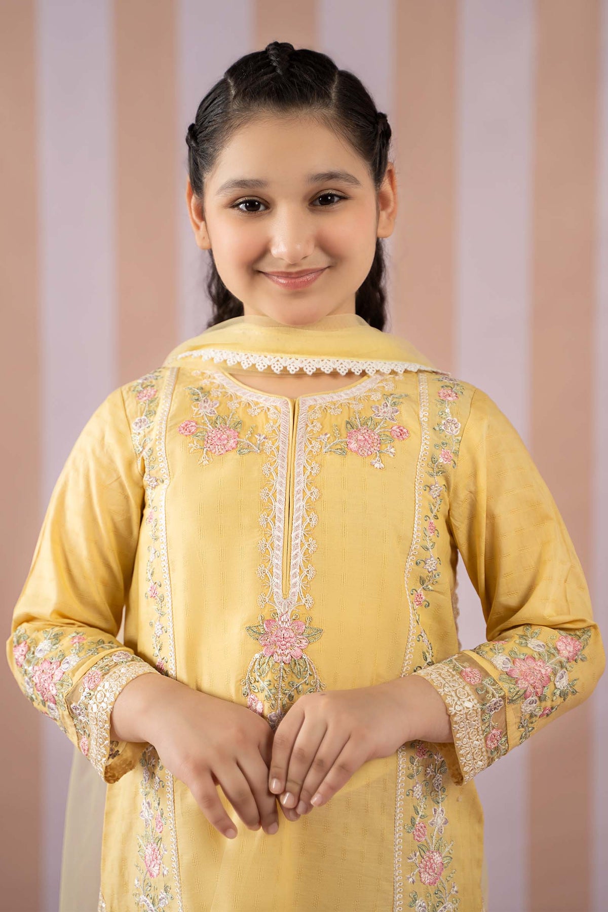 Maria B | 3 Piece Embroidered Dobby Lawn Suit | MKD-EF25-50 - Libasekhas