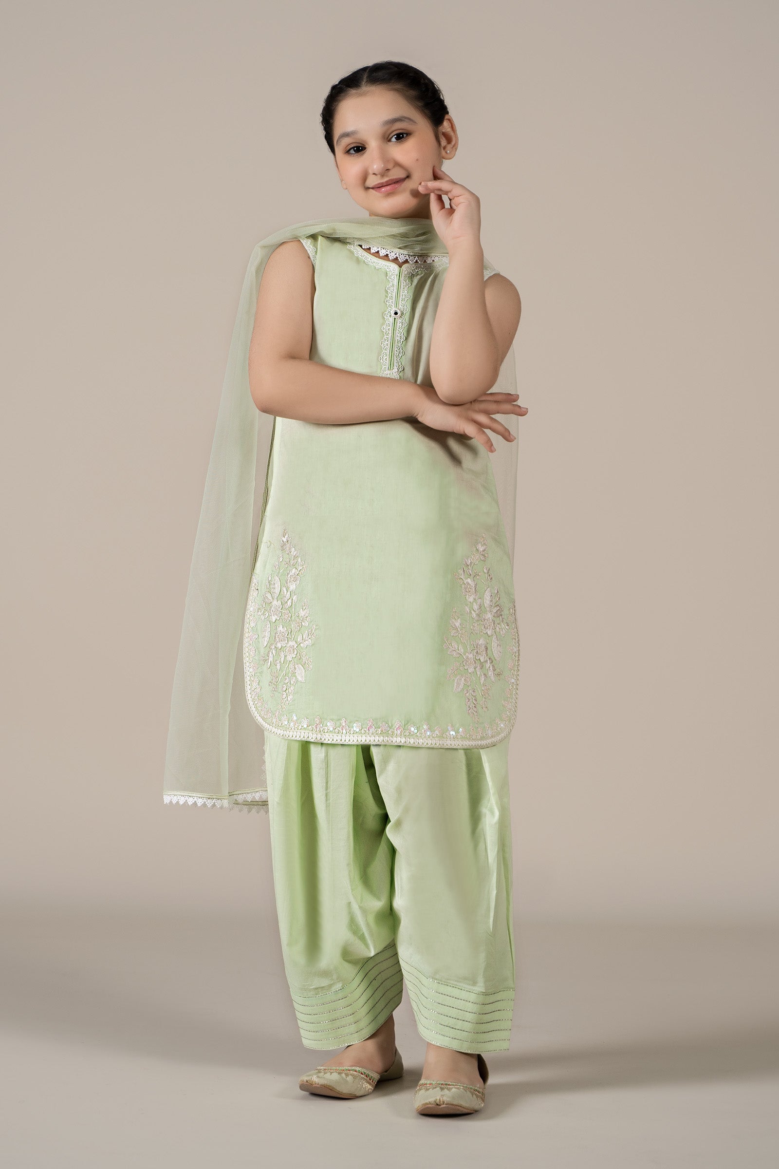 Maria B | 3 Piece Embroidered Lawn Suit | MKD-EF25-60 - House Of Zarish