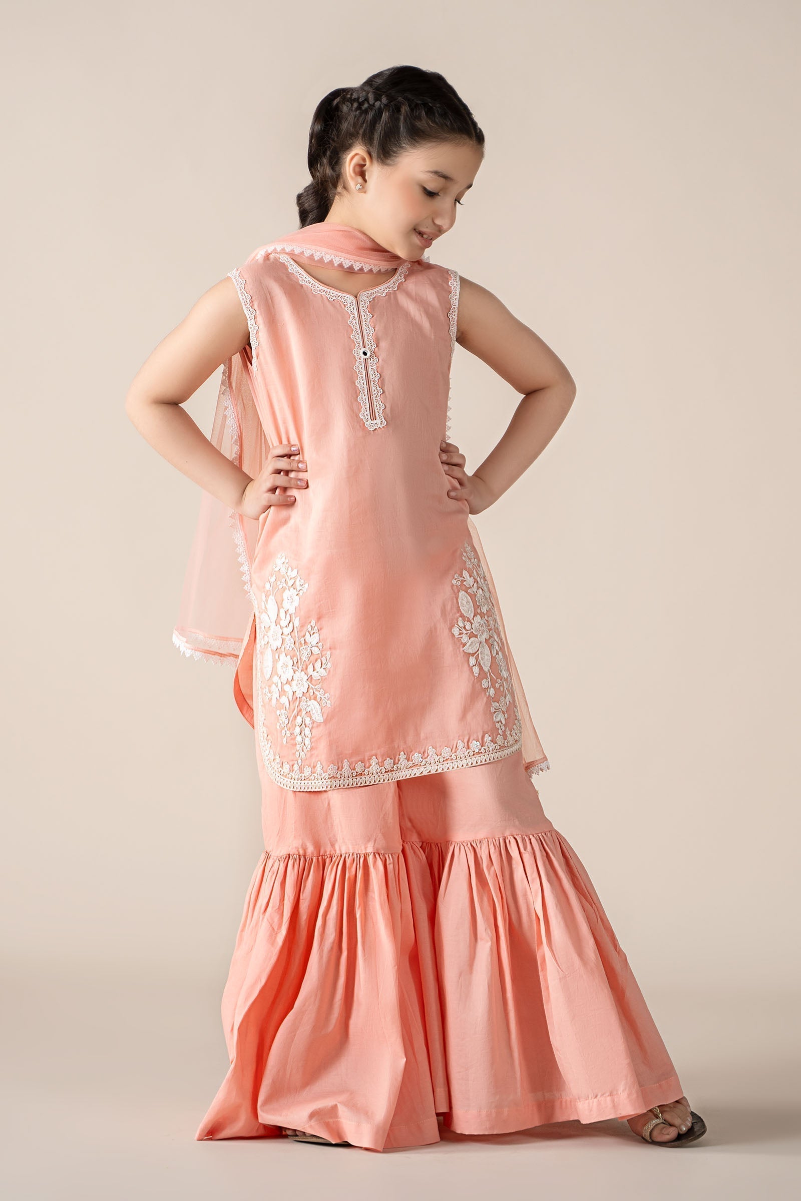Maria B | 3 Piece Embroidered Lawn Suit | MKD-EF25-60 - Libasekhas