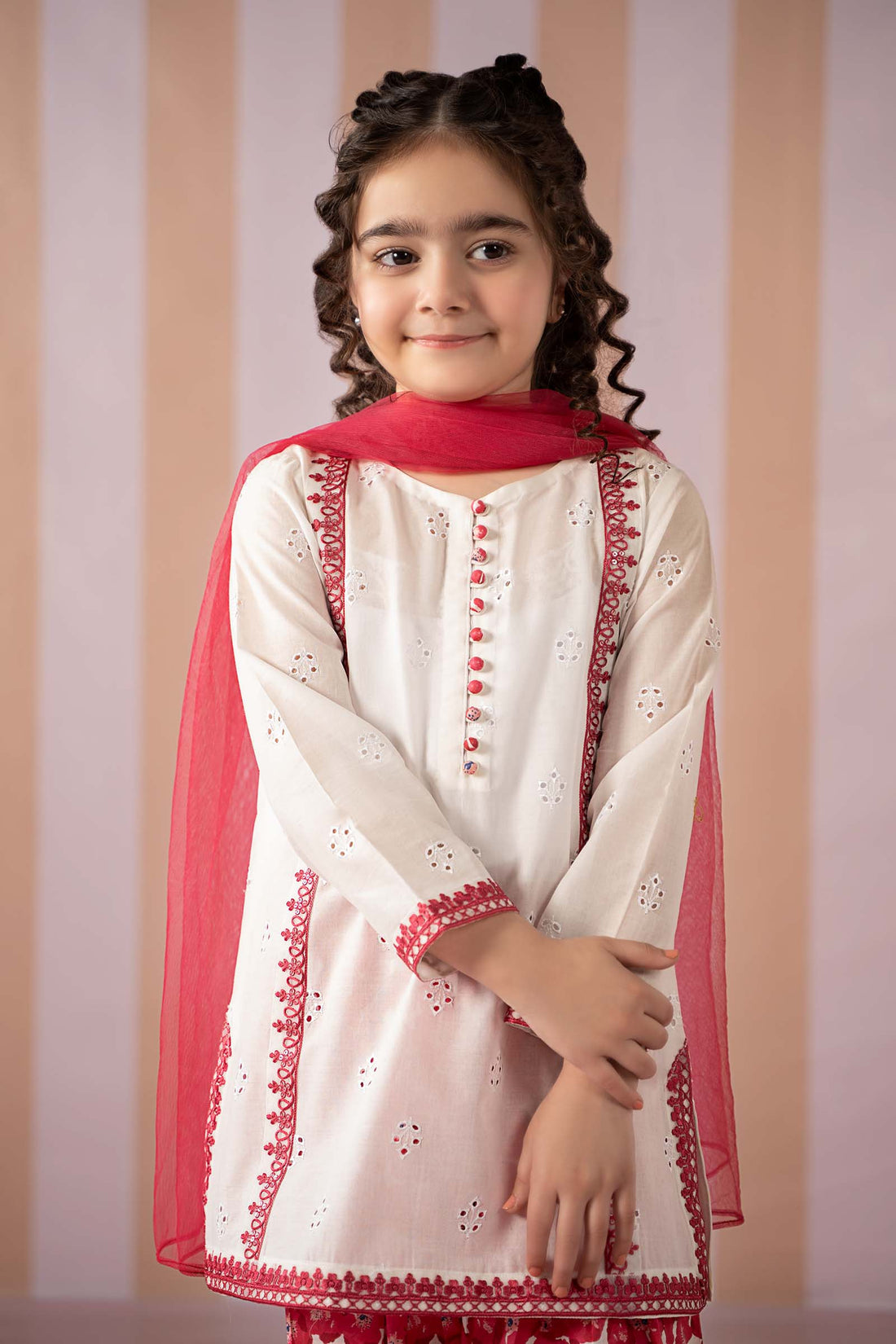 Maria B | 3 Piece Embroidered Lawn Suit | MKD-EF25-66 - House Of Zarish