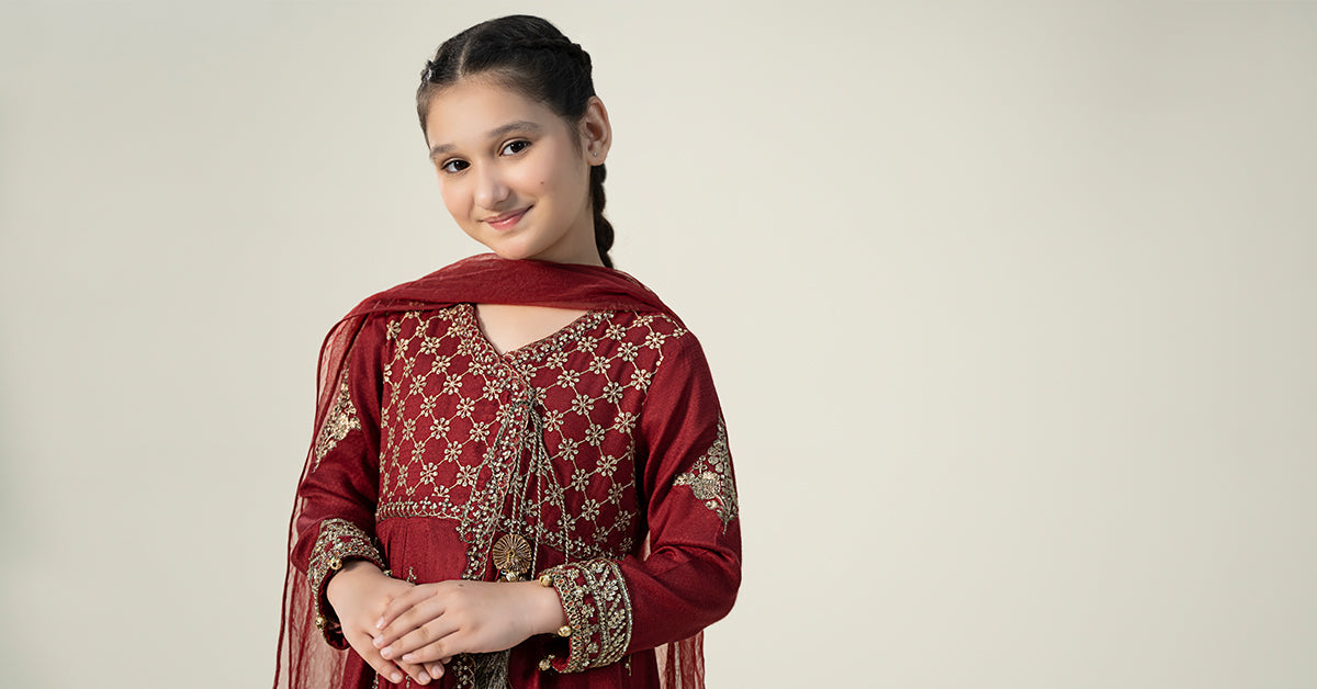 Maria B | 3 Piece Embroidered Linen Suit | MKD-W24-02 - Libasekhas