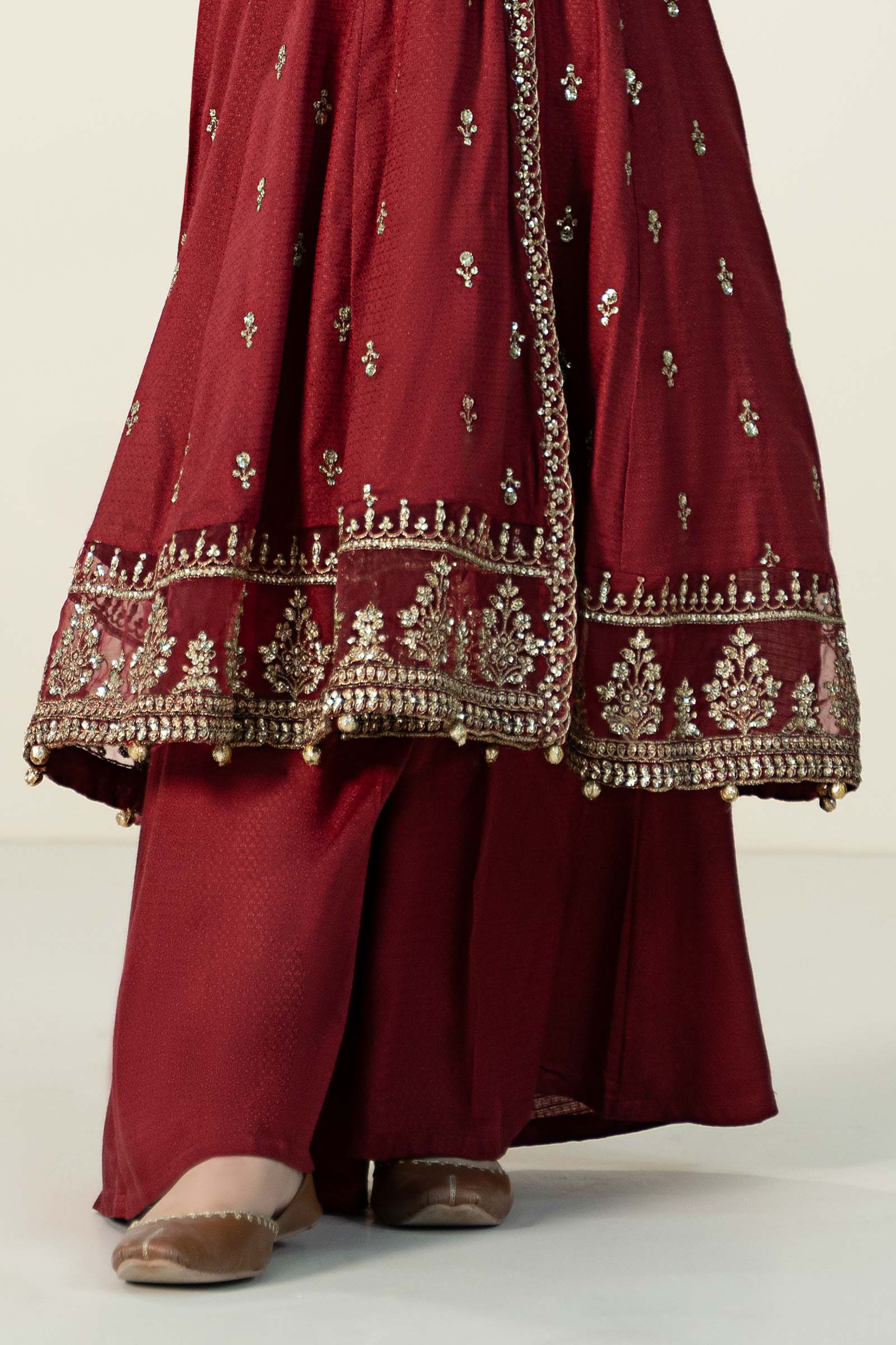 Maria B | 3 Piece Embroidered Linen Suit | MKD-W24-02 - Libasekhas