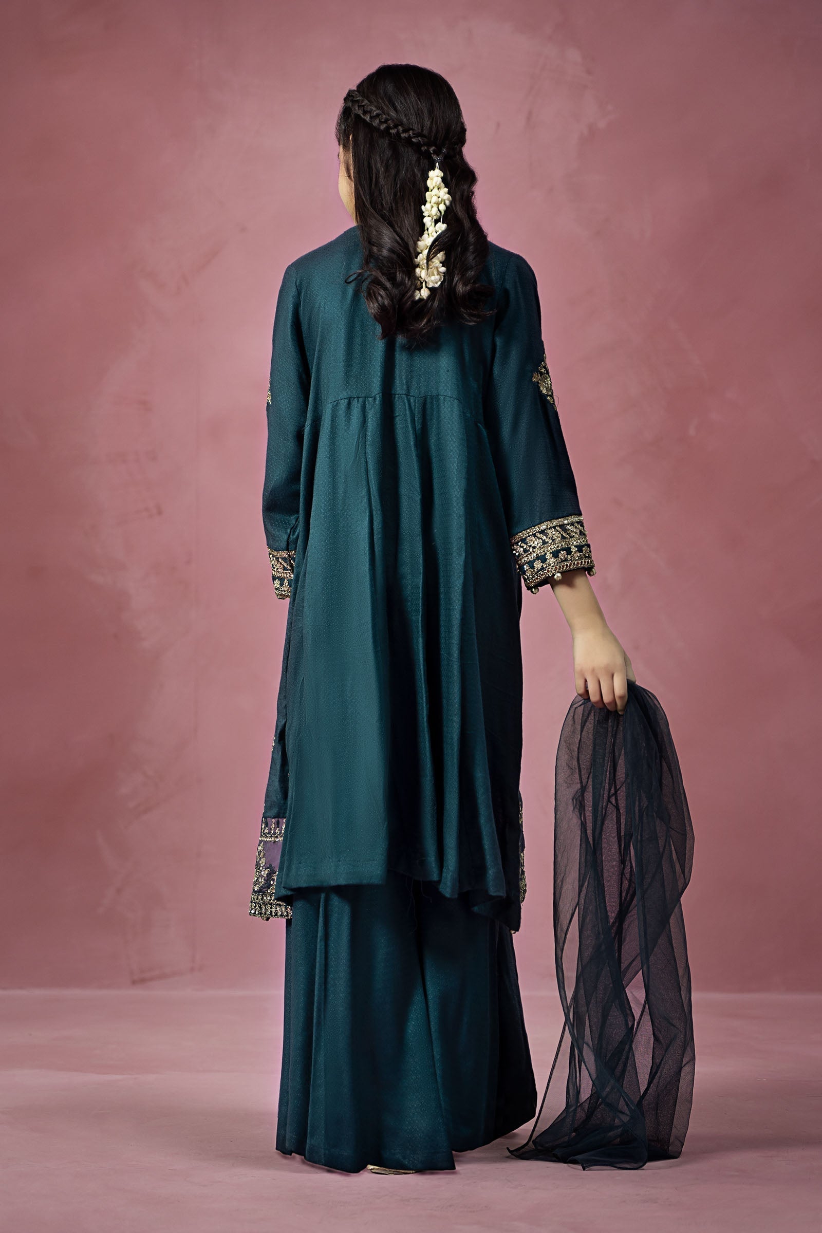 Maria B | 3 Piece Embroidered Linen Suit | MKD-W24-02 - Libasekhas