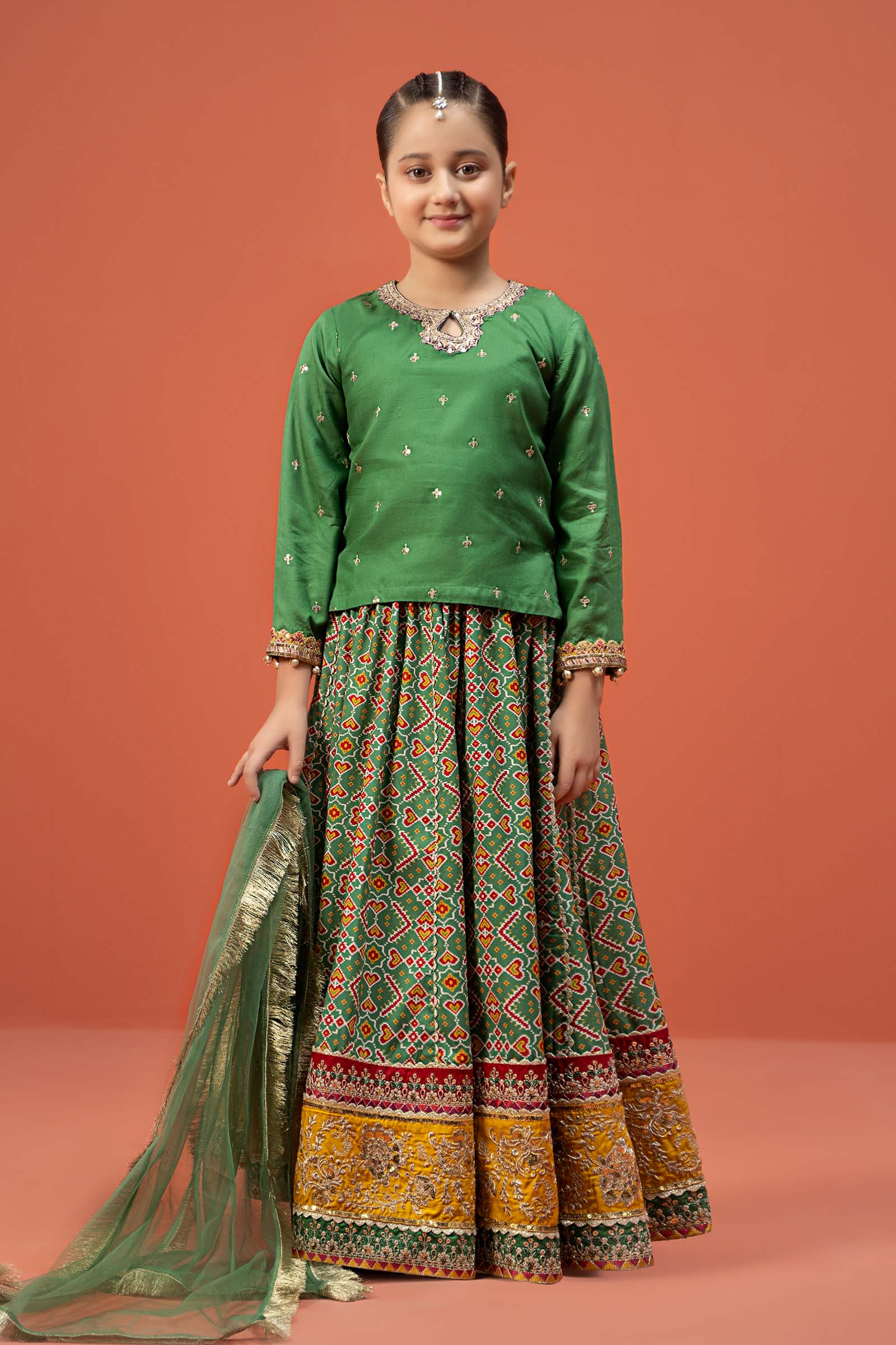 Maria B | 3 Piece Embroidered Linen Suit | MKD-W24-04 - House Of Zarish
