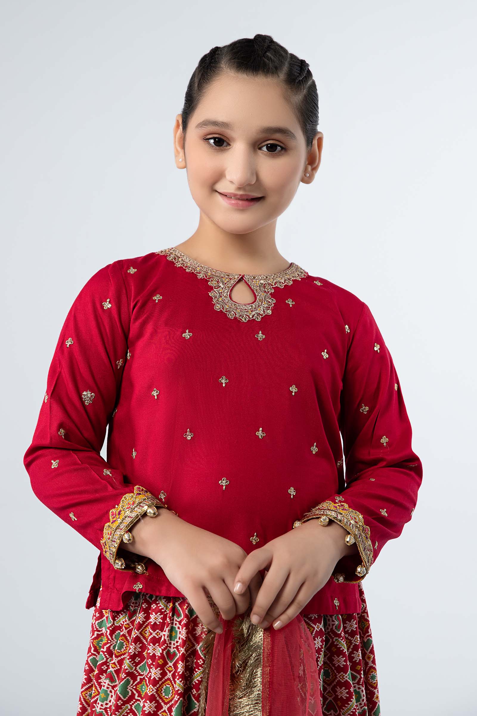 Maria B | 3 Piece Embroidered Linen Suit | MKD-W24-04 - Libasekhas