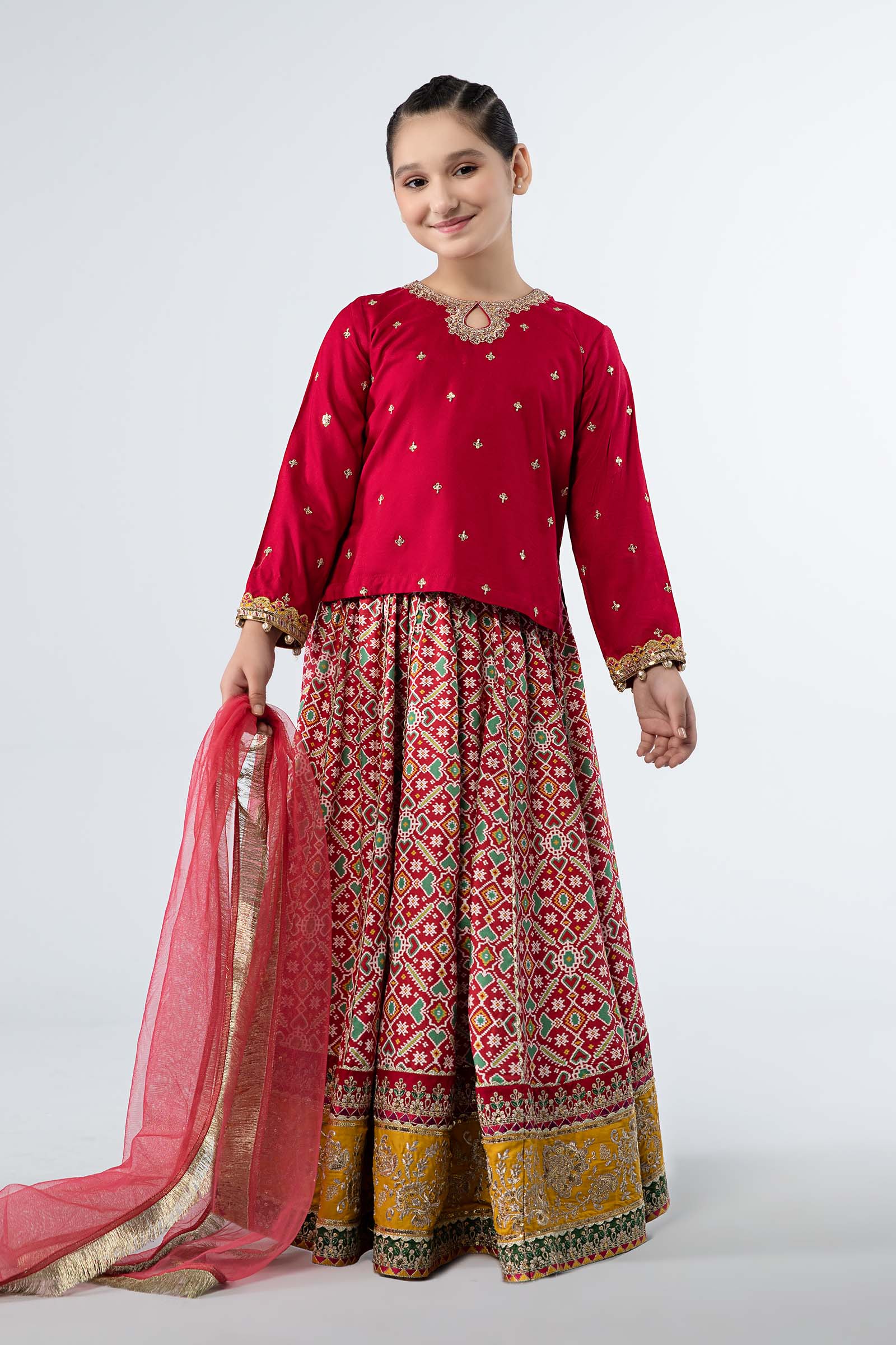 Maria B | 3 Piece Embroidered Linen Suit | MKD-W24-04 - House Of Zarish