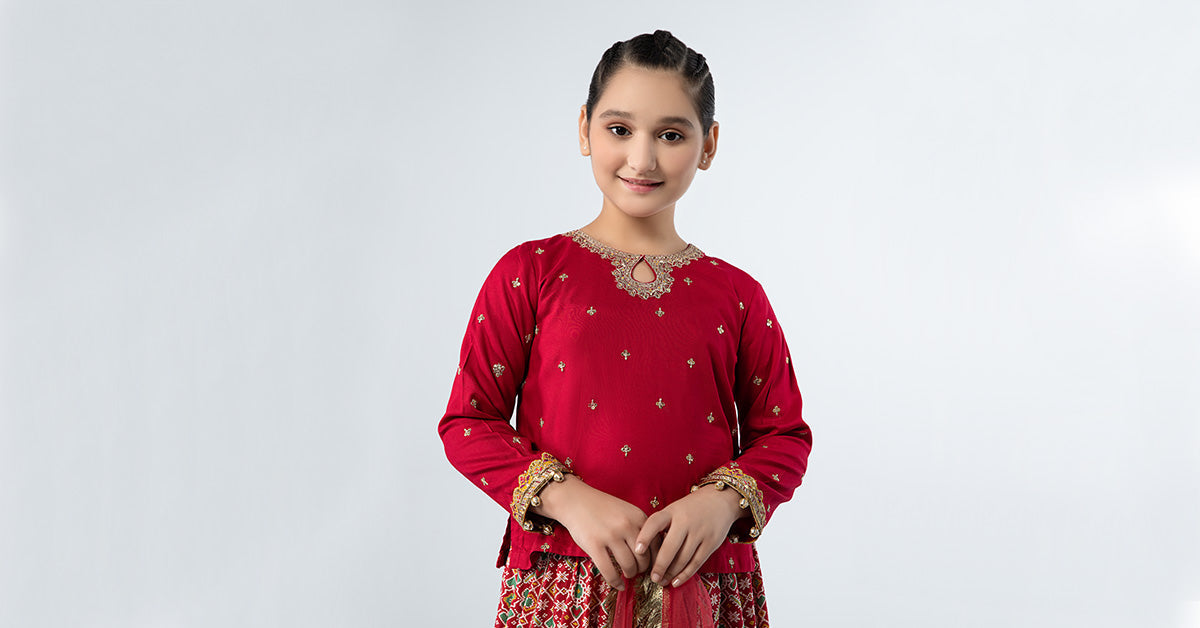 Maria B | 3 Piece Embroidered Linen Suit | MKD-W24-04 - Libasekhas